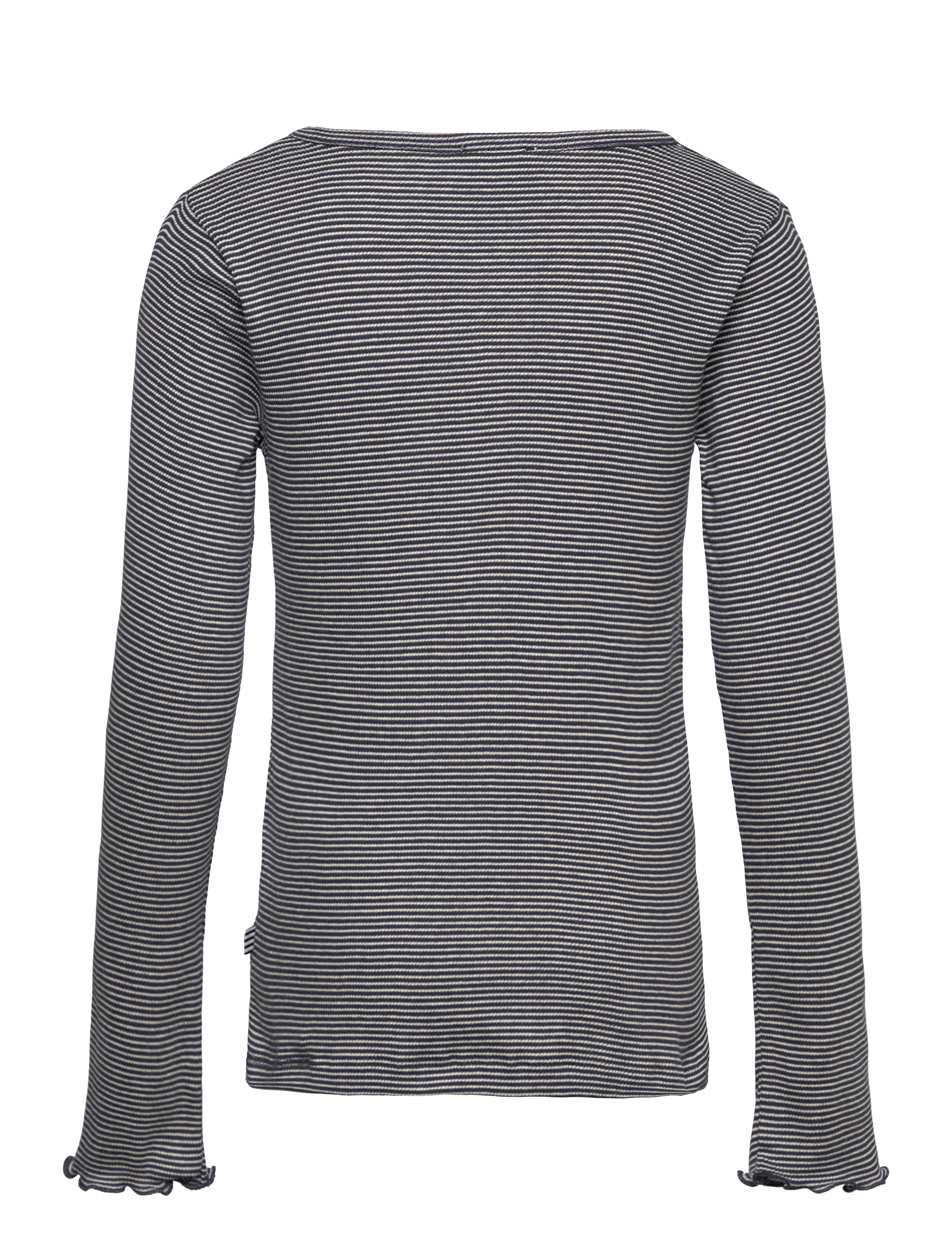 Mads Nørgaard - 2x2 Cotton Stripe Tala Tee LS - parisian night/vanilla ice - 1