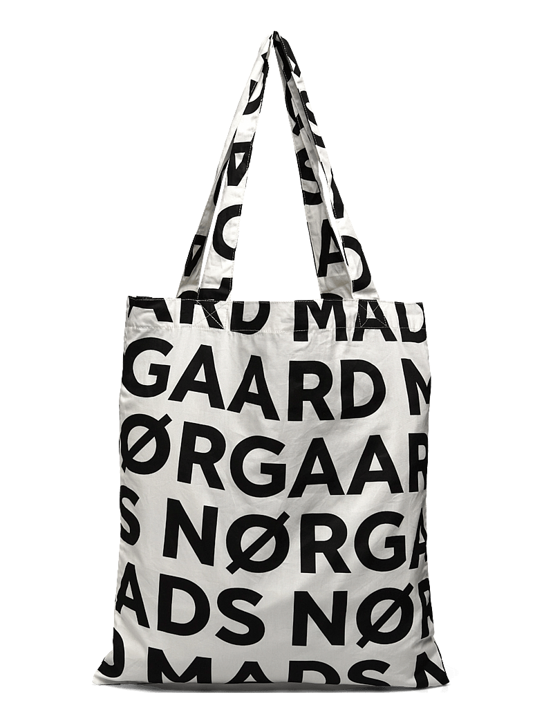 Mads Nørgaard - Sacky Atoma AOP Bag - tote-stiilis kotid - jet black - 1