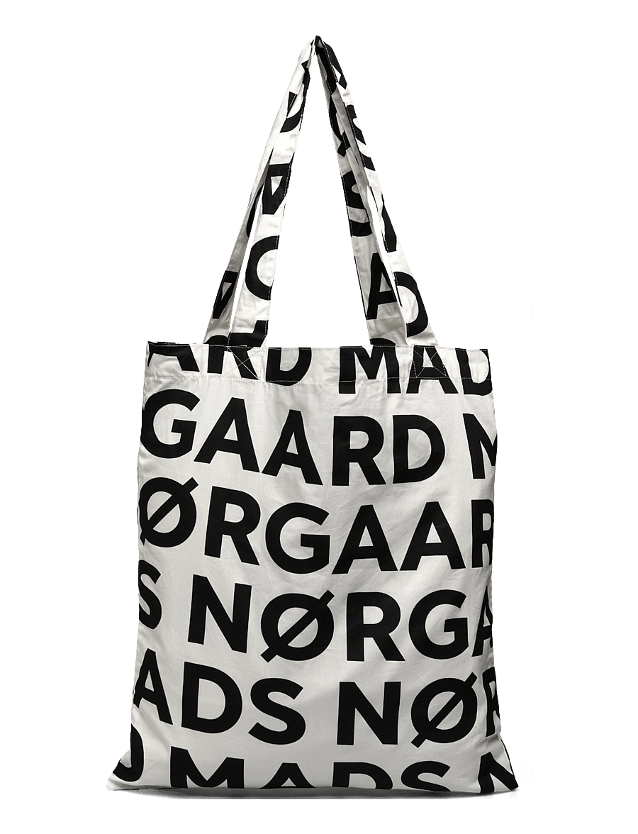 Mads Nørgaard - Sacky Atoma AOP Bag - iepirkimu maisiņi - jet black - 1