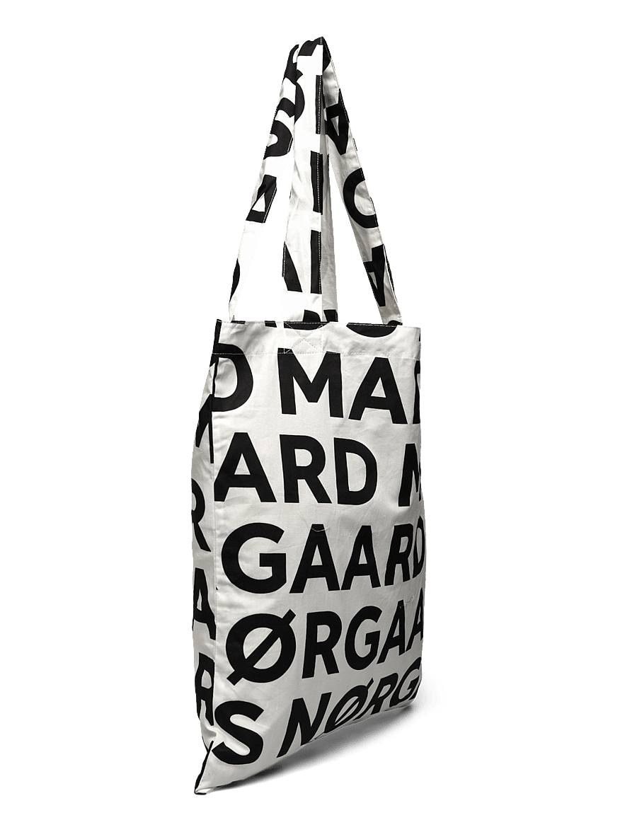 Mads Nørgaard - Sacky Atoma AOP Bag - iepirkimu maisiņi - jet black - 2