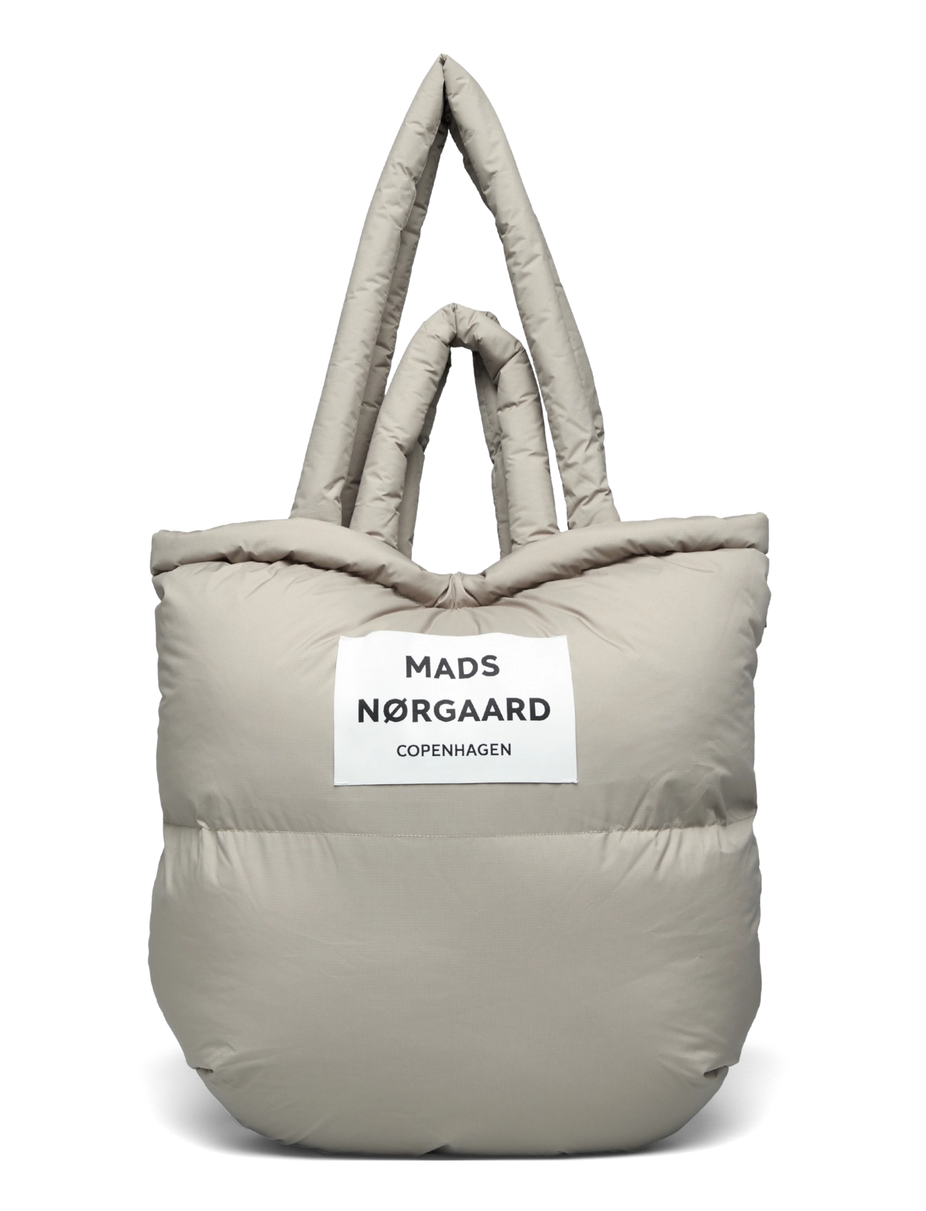 Mads Nørgaard Recycle Pillow Bag - Håndtasker - LAUREL OAK / grey