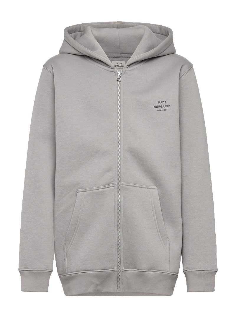 Mads Nørgaard - Standard Hudini Zip Sweatshirt - džemperiai su gobtuvu - moon mist - 0