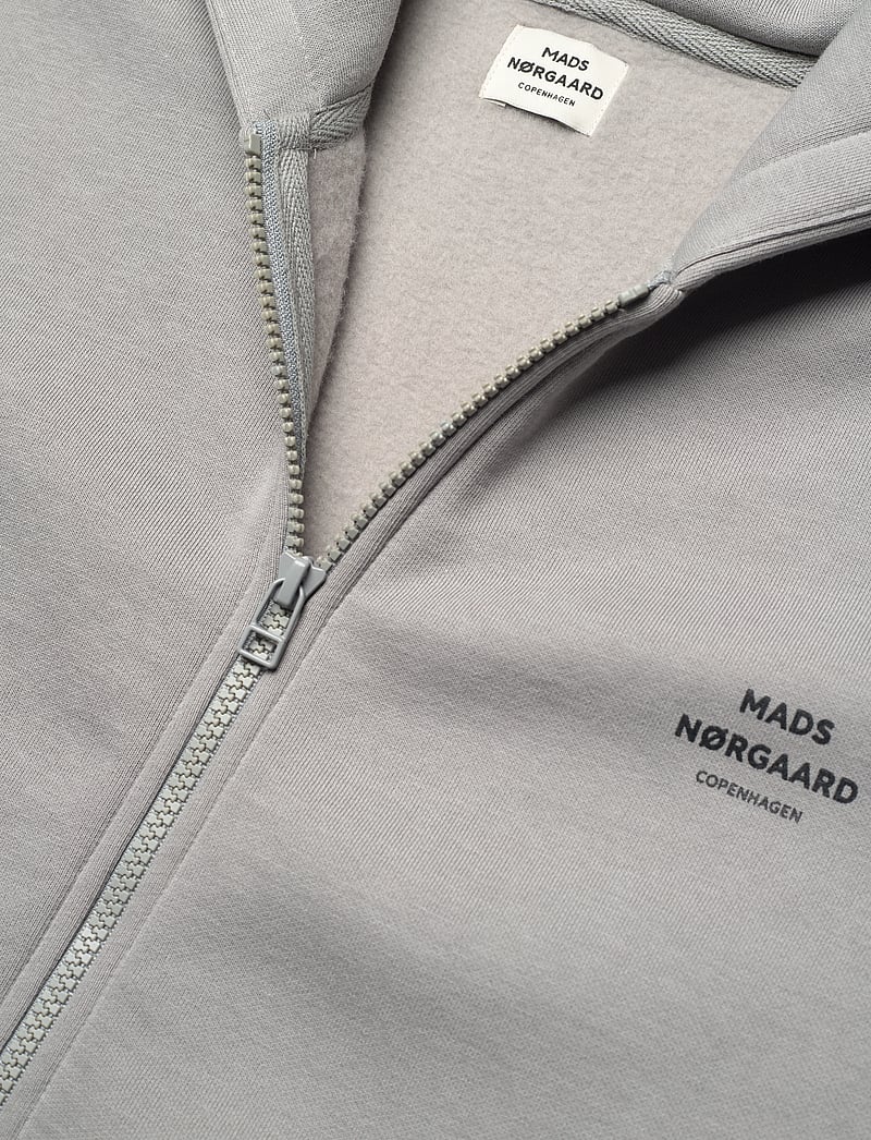 Mads Nørgaard - Standard Hudini Zip Sweatshirt - džemperiai su gobtuvu - moon mist - 2