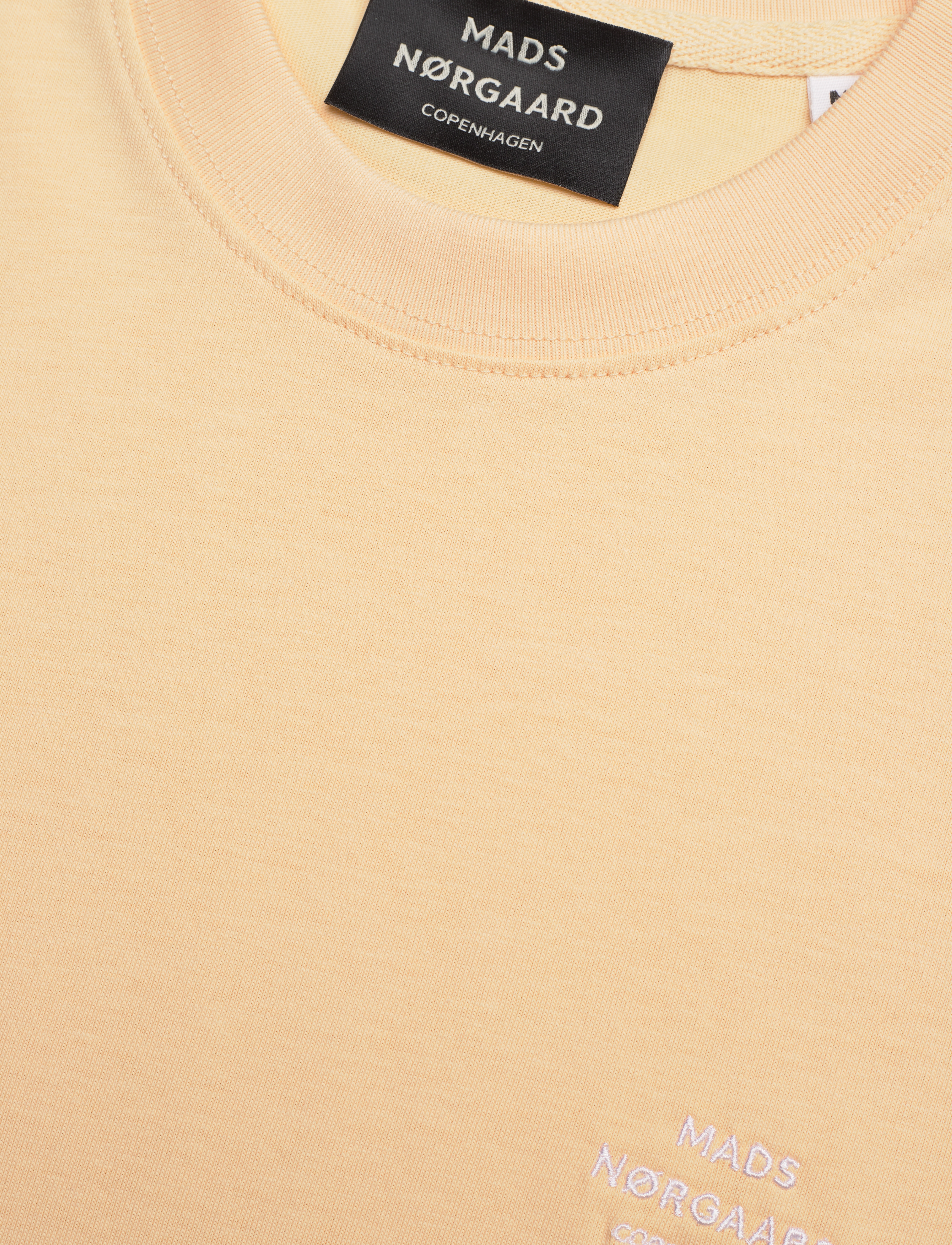 Mads Nørgaard - Cotton Jersey Frode Emb Logo Tee - cornhusk - 2