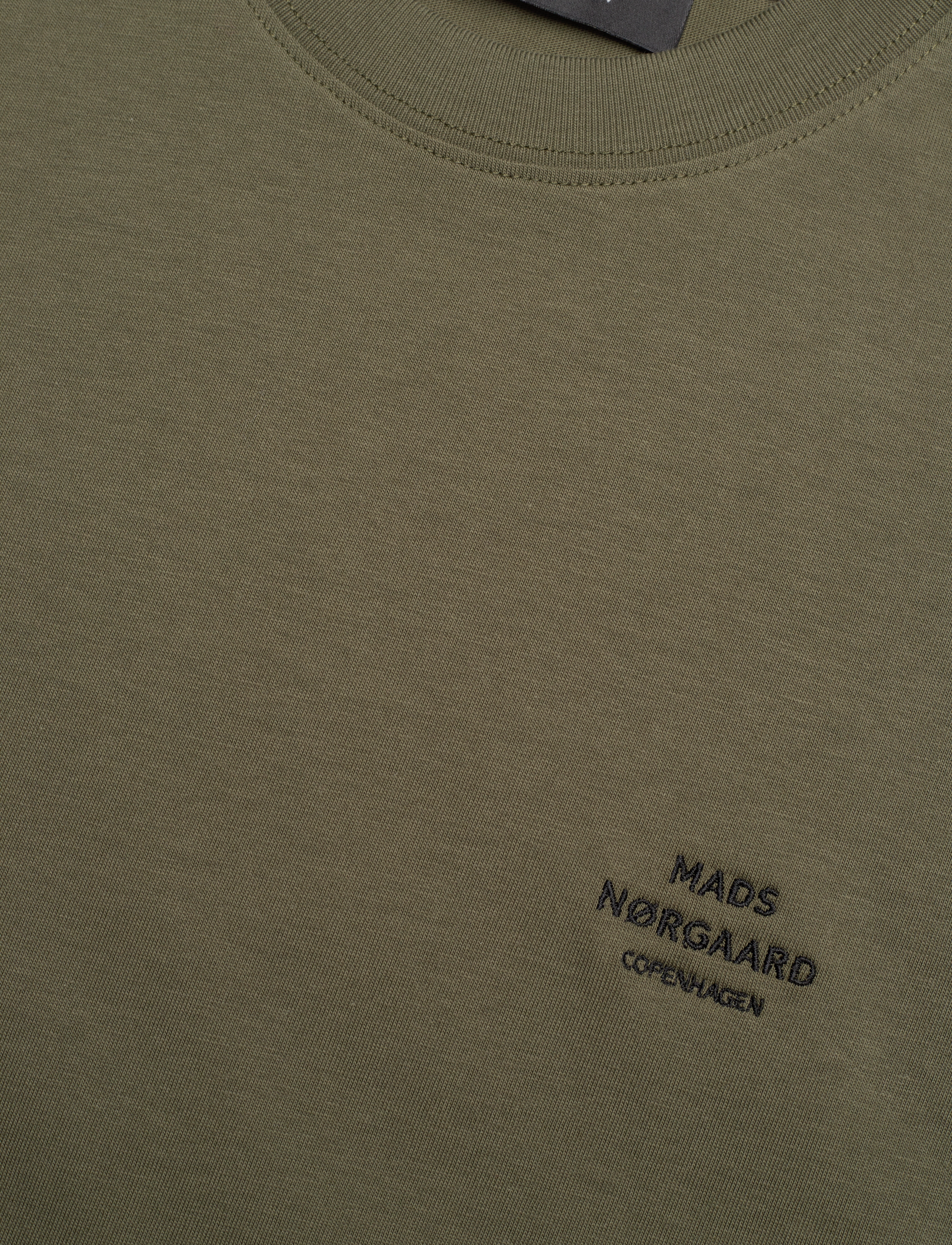 Mads Nørgaard - Cotton Jersey Frode Emb Logo Tee - kalamata - 2