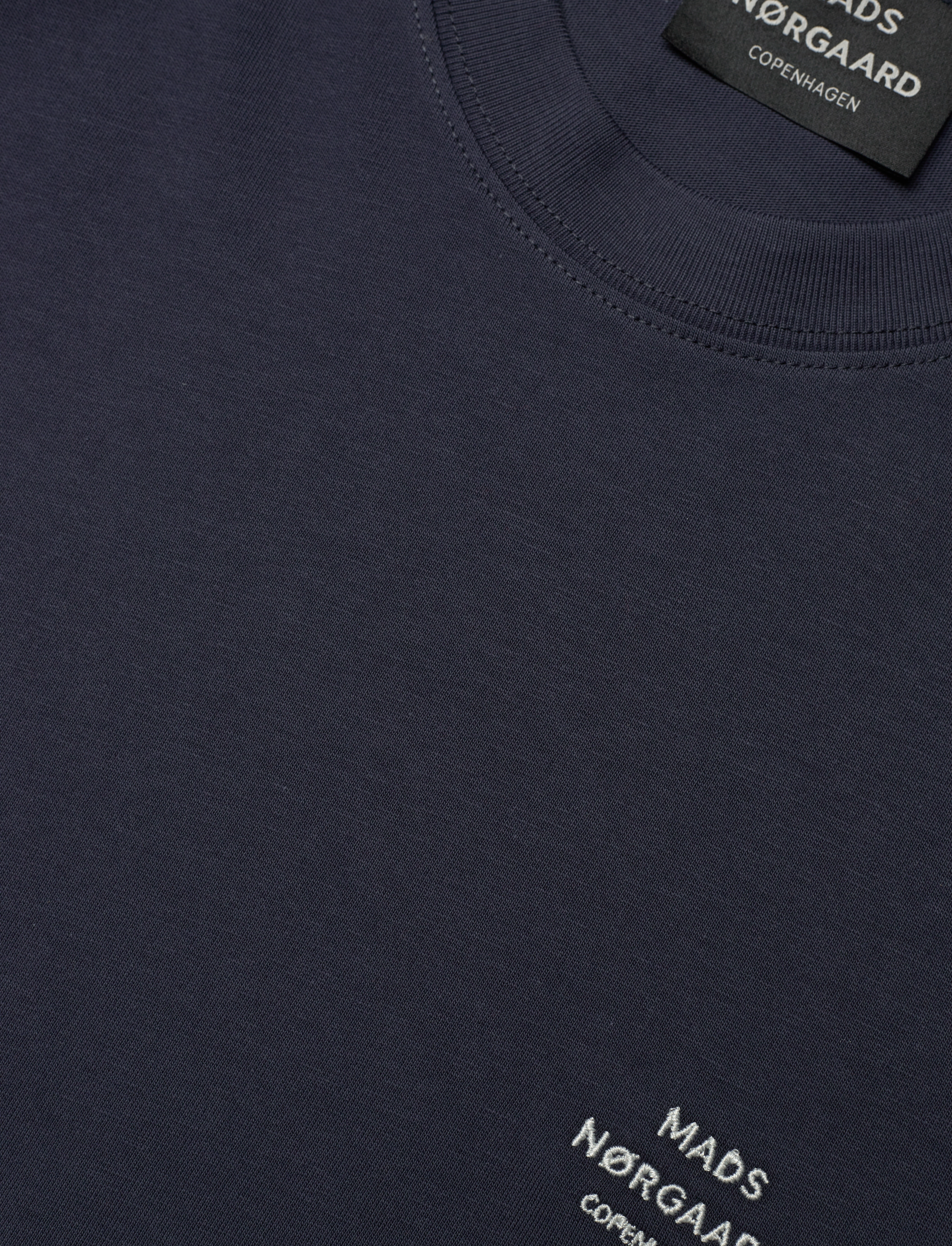 Mads Nørgaard - Cotton Jersey Frode Emb Logo Tee - parisian night - 2