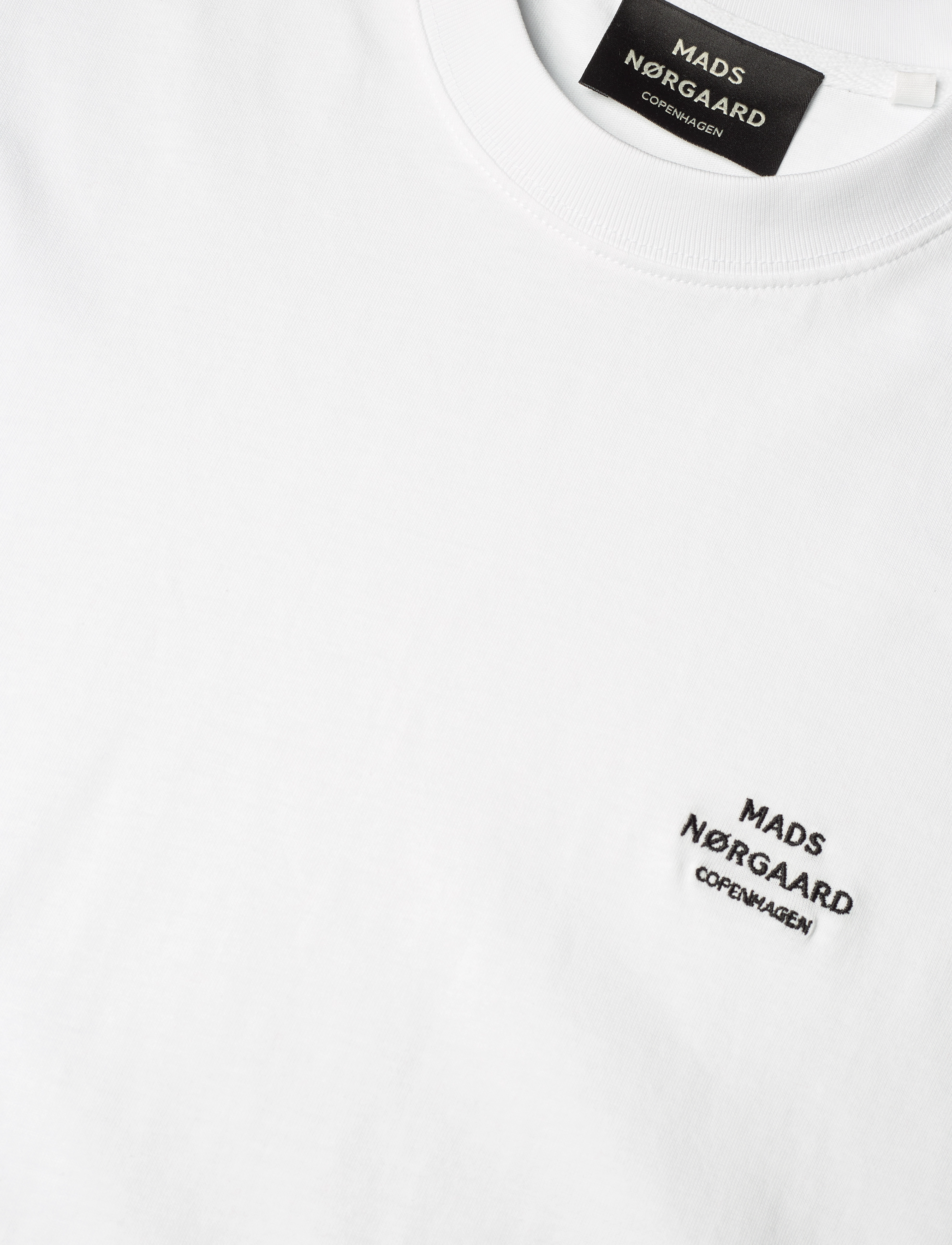 Mads Nørgaard - Cotton Jersey Frode Emb Logo Tee - white - 2