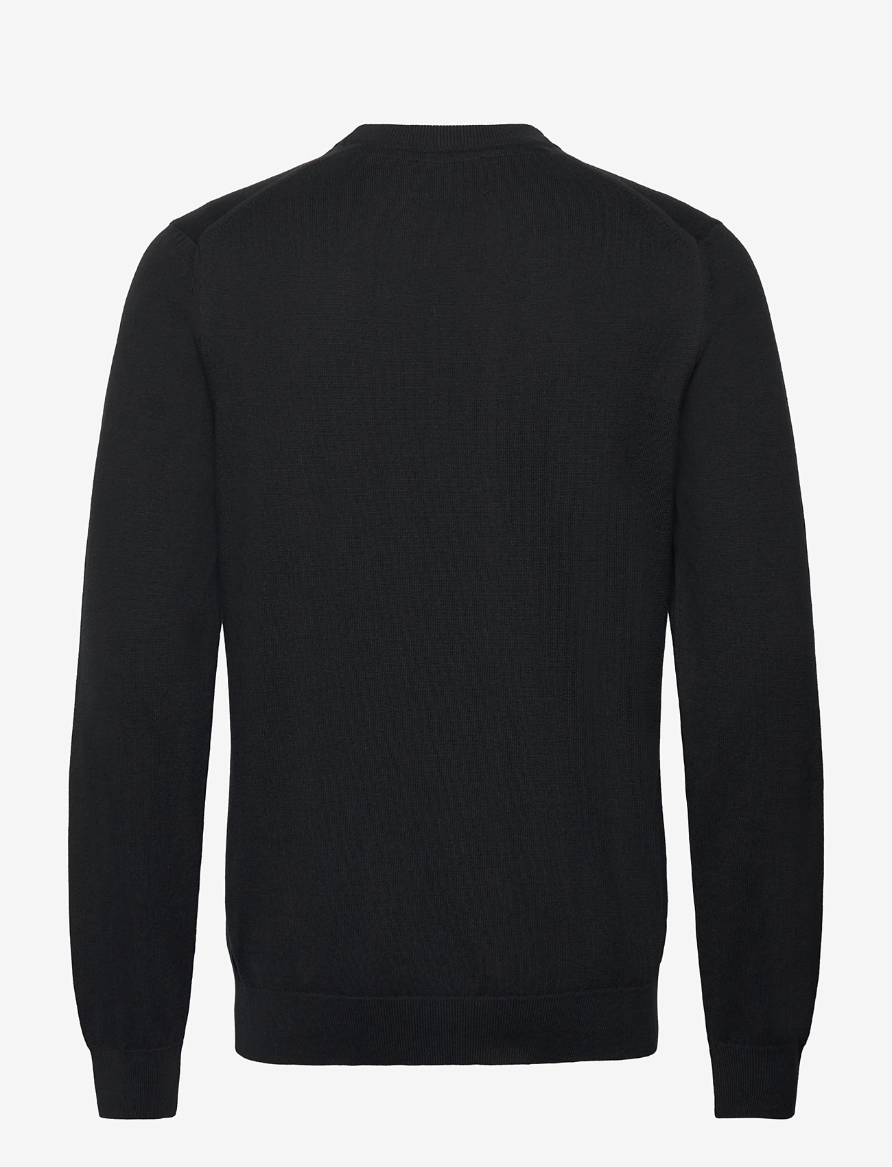 Mads Nørgaard - Tight Cotton Karsten Knit - rund hals - black - 1