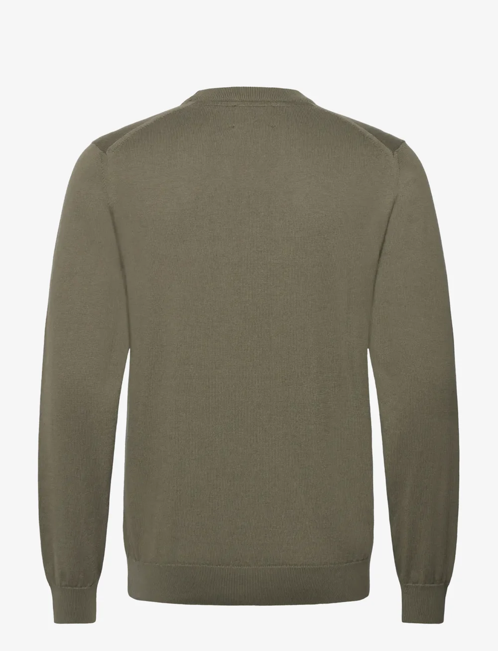 Mads Nørgaard - Tight Cotton Karsten Knit - rundhalsad - kalamata - 1