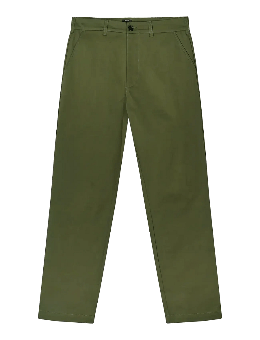Mads Nørgaard - Cotton Twill Stretch Elias Pants - chinosy - kalamata - 0