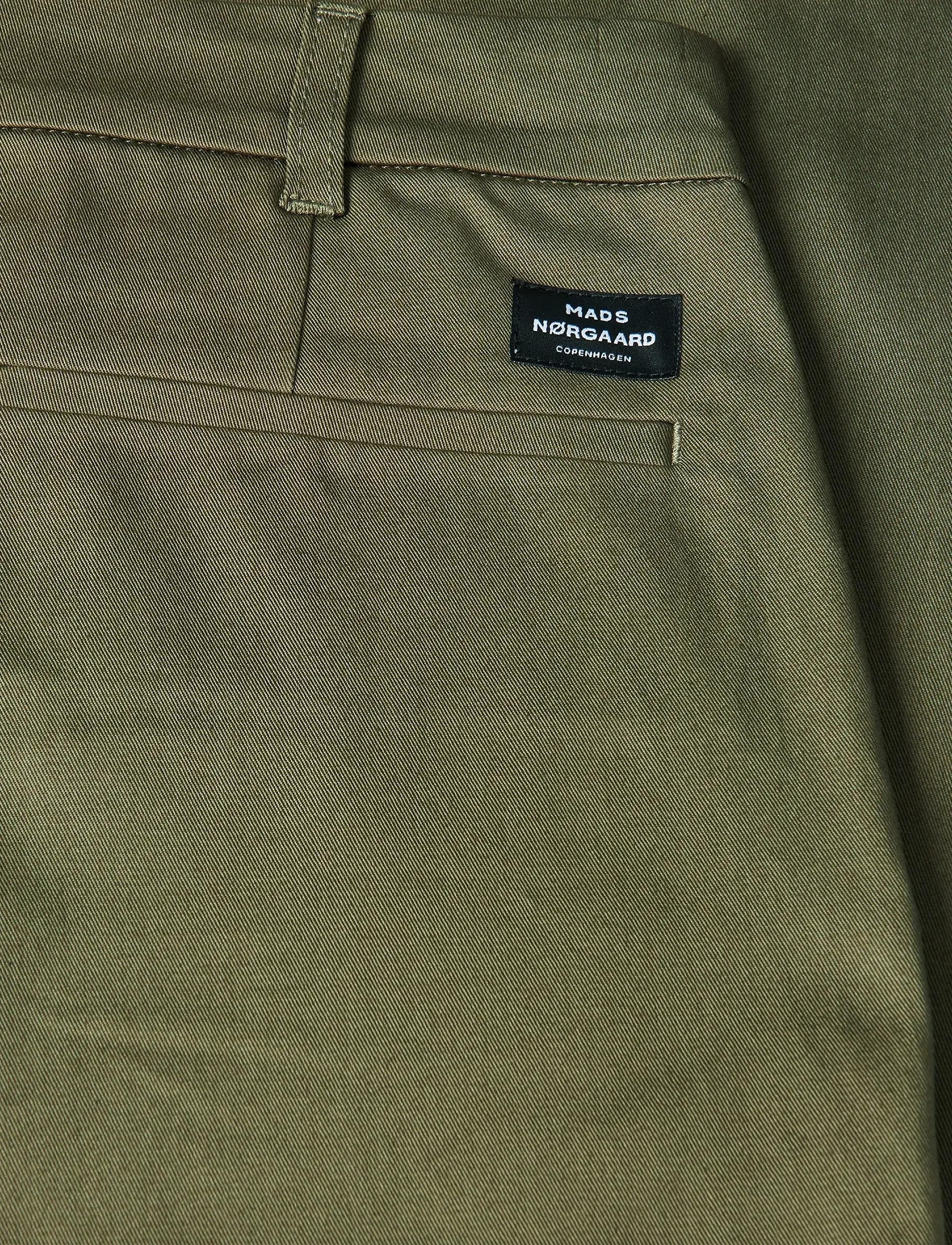 Mads Nørgaard - Cotton Twill Stretch Elias Pants - chinos - kalamata - 1