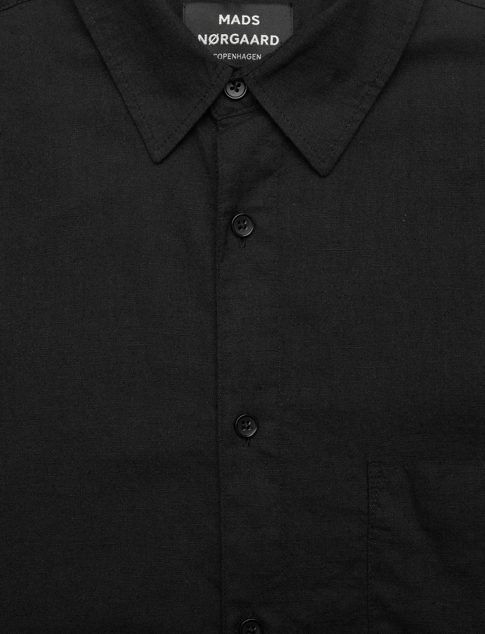 Mads Nørgaard - Cotton Linen Sune Shirt - leinenhemden - black - 2