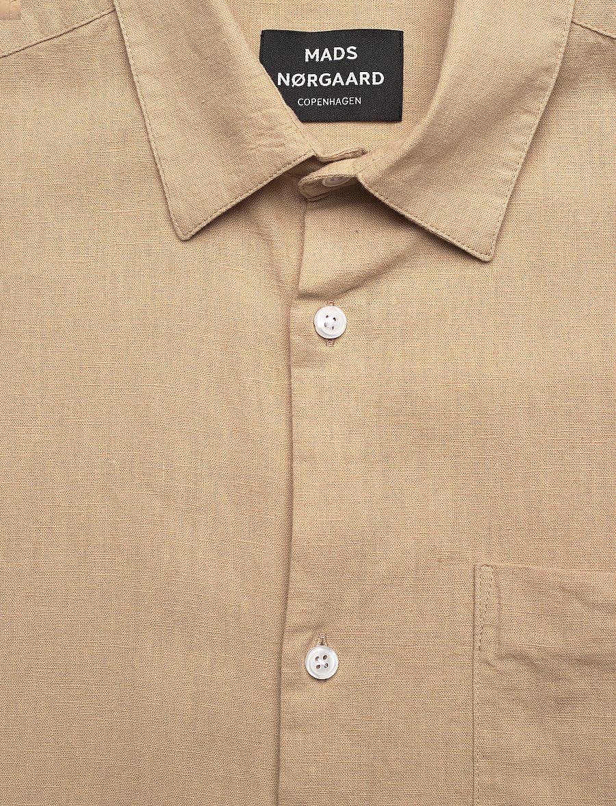 Mads Nørgaard - Cotton Linen Victor Shirt SS - leinenhemden - trench coat - 2