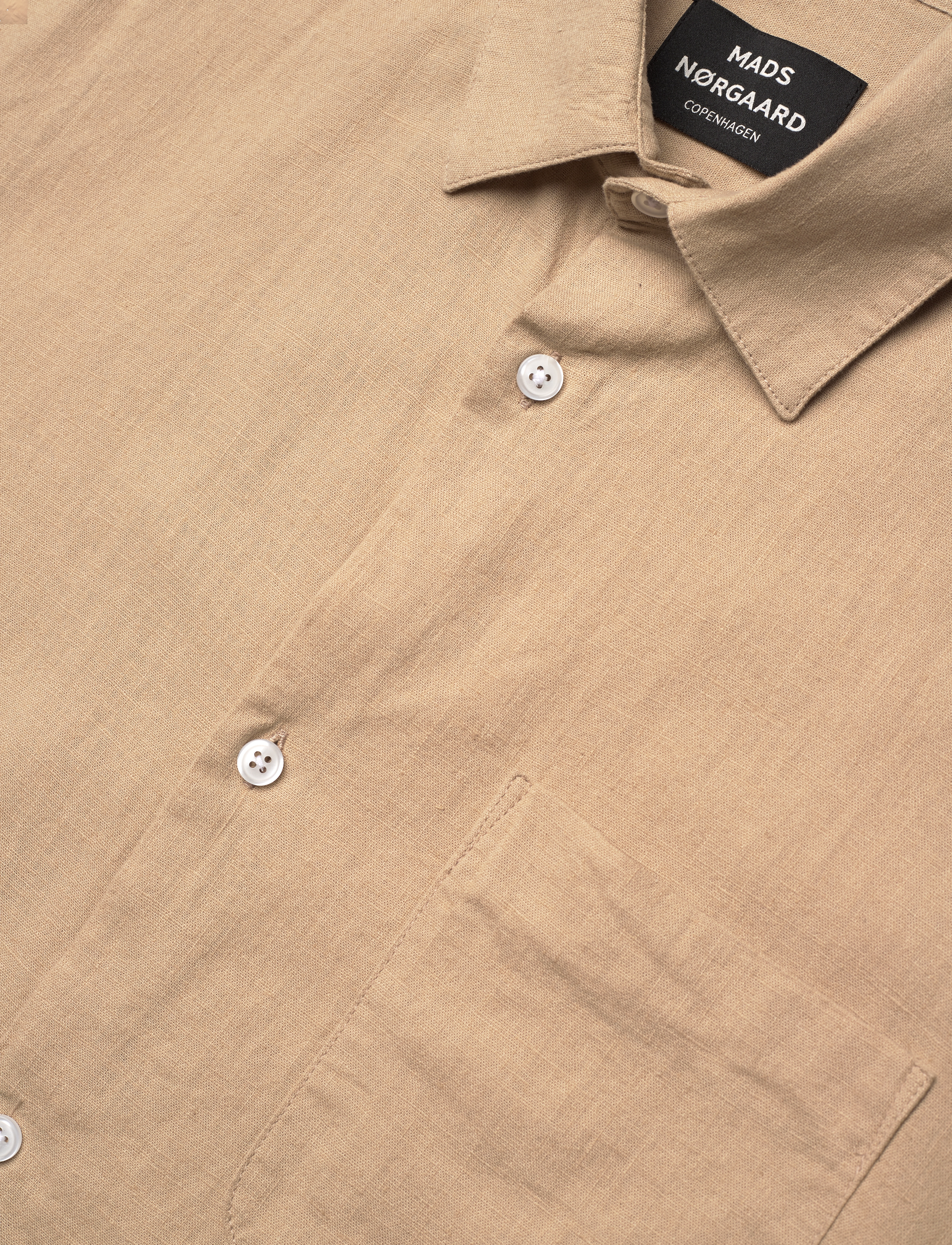 Mads Nørgaard - Cotton Linen Victor Shirt SS - leinenhemden - trench coat - 3