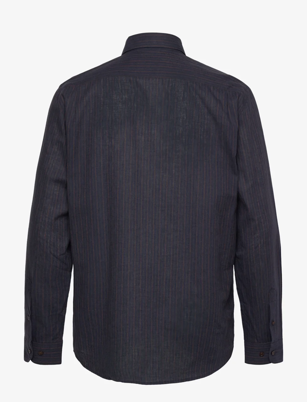 Mads Nørgaard - Cotton Linen Sune Stripe Shirt - leinenhemden - chicory coffee/parisian night - 1