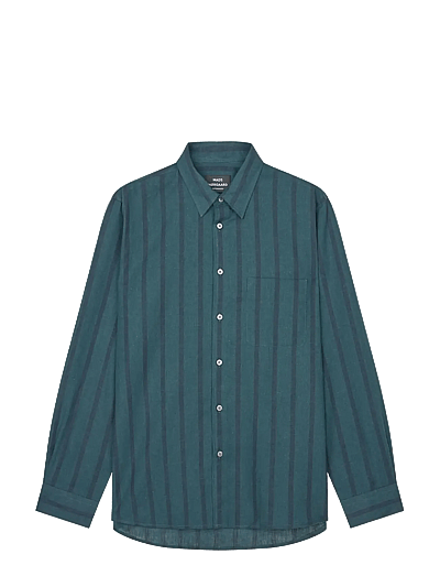 Cotton Linen Sune Stripe Shirt - HøRskjorter
