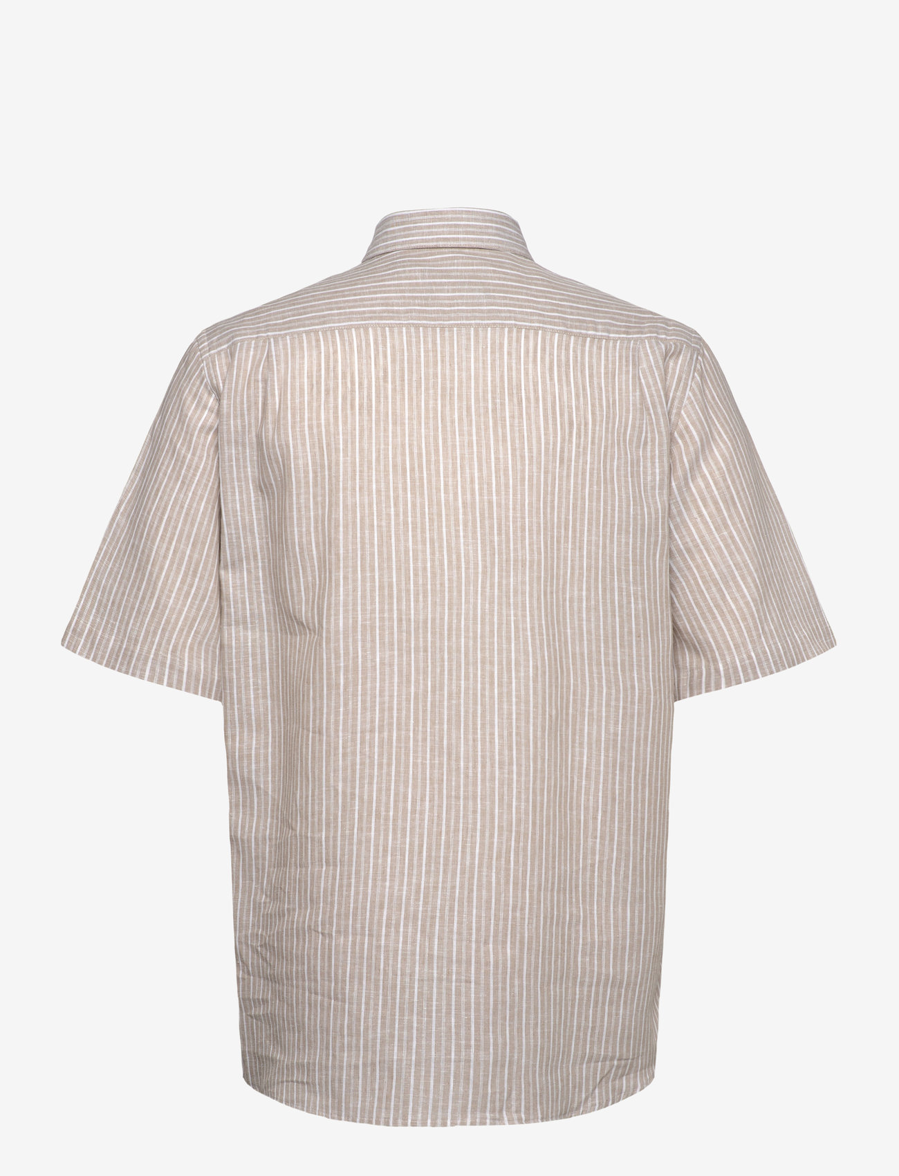 Mads Nørgaard - Cotton Linen Victor Stripe Shirt SS - leinenhemden - trench coat/white - 1