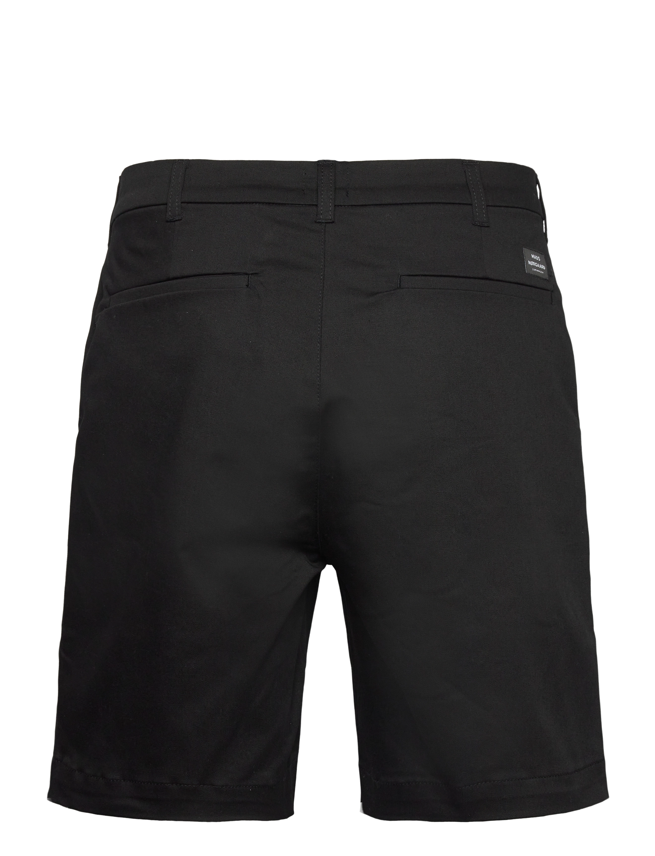 Mads Nørgaard - Cotton Twill Stretch Elias Shorts - chino-stuttbuxur - black - 1