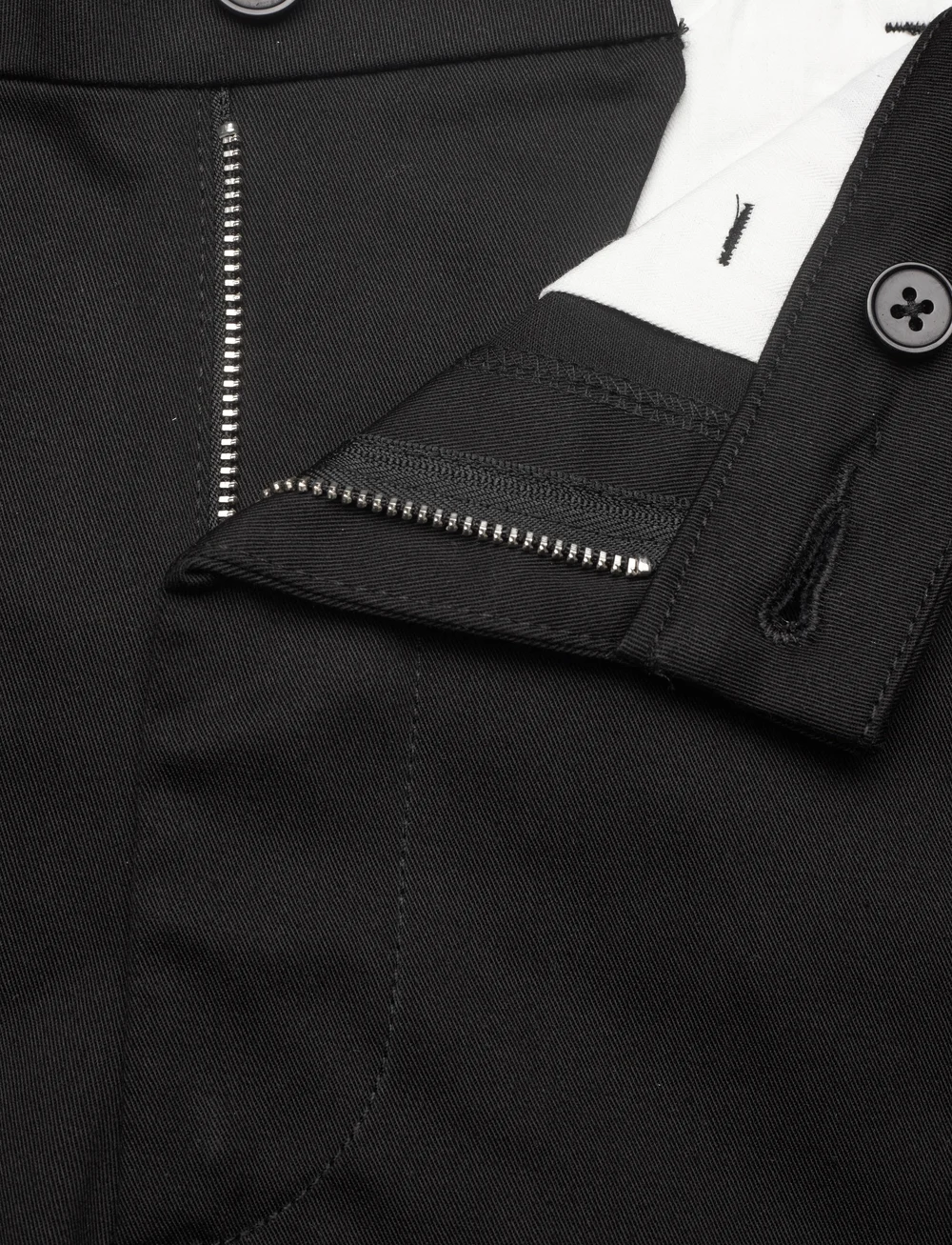 Mads Nørgaard - Cotton Twill Stretch Elias Shorts - chino lühikesed püksid - black - 3