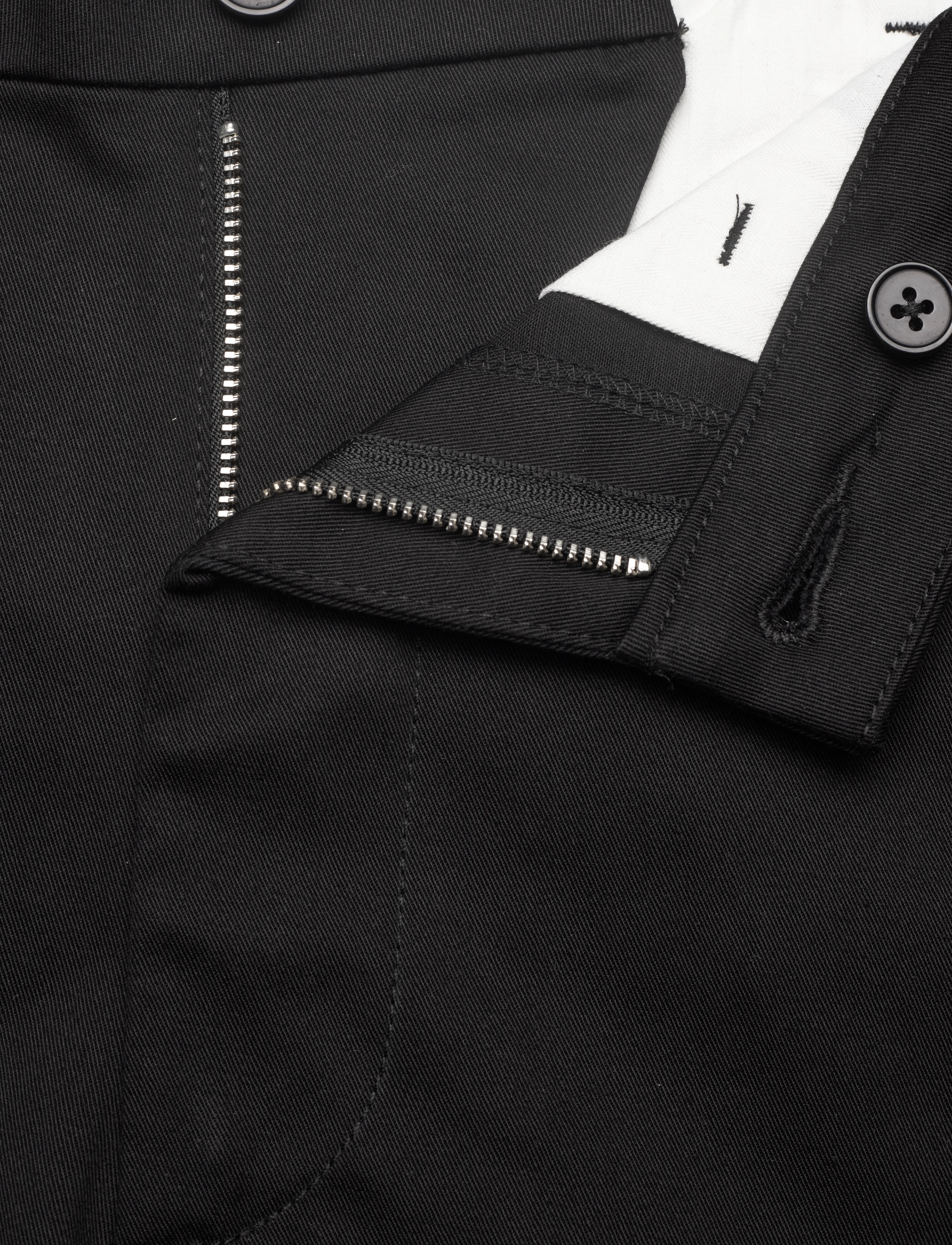 Mads Nørgaard - Cotton Twill Stretch Elias Shorts - chino-stuttbuxur - black - 3