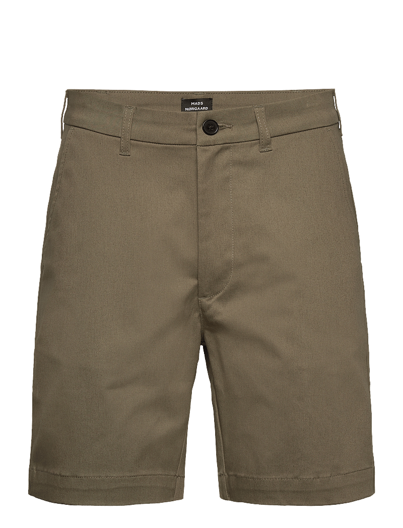 Mads Nørgaard - Cotton Twill Stretch Elias Shorts - chinos shorts - kalamata - 0