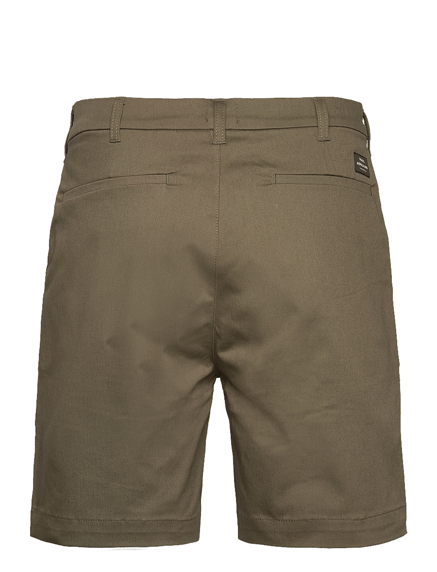 Mads Nørgaard - Cotton Twill Stretch Elias Shorts - short chino - kalamata - 1