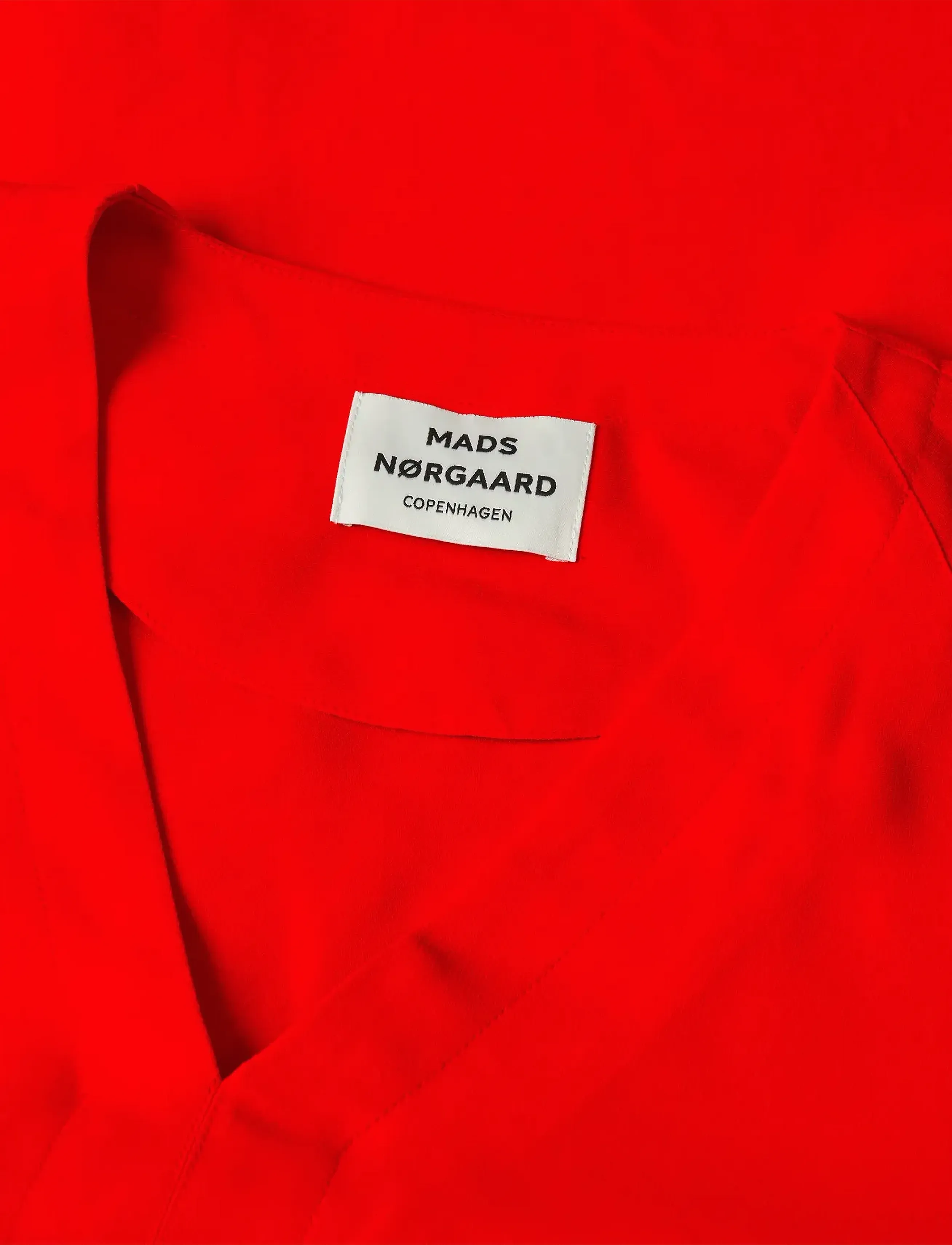 Mads Nørgaard - Light Crepe Milly Top - fiery red - 1