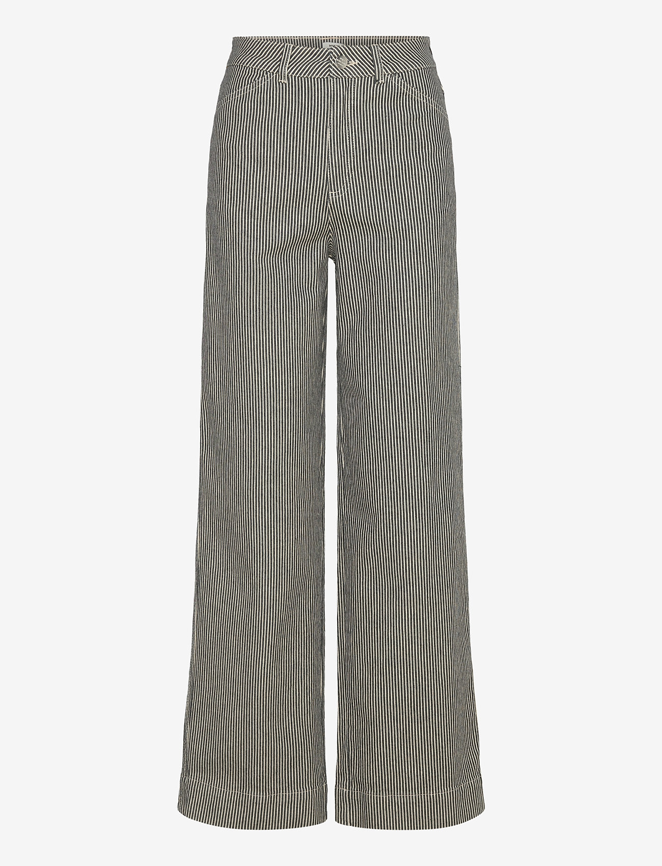 Mads Nørgaard - Hickory Punk Kargo Pants - cargo-hosen - black/white - 0