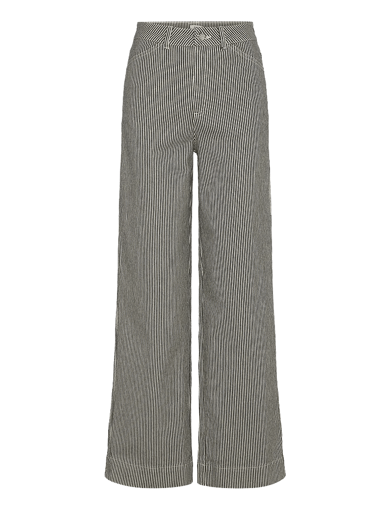 Mads Nørgaard - Hickory Punk Kargo Pants - cargo-hosen - black/white - 0