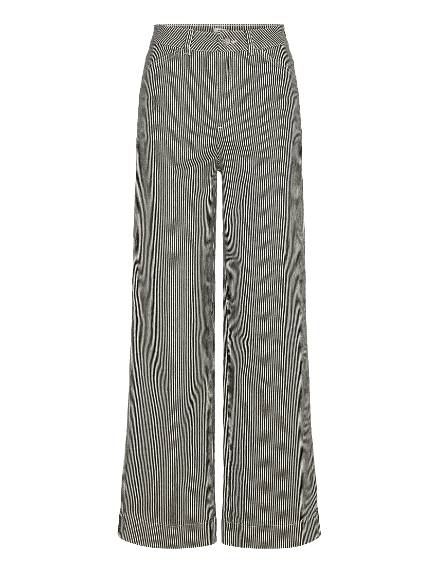 Mads Nørgaard - Hickory Punk Kargo Pants - black/white - 0