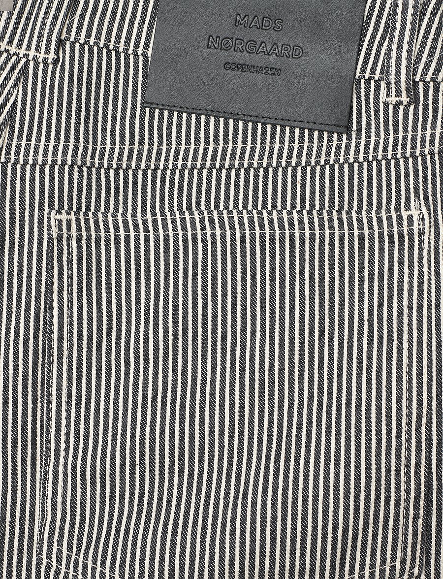 Mads Nørgaard - Hickory Punk Kargo Pants - black/white - 4