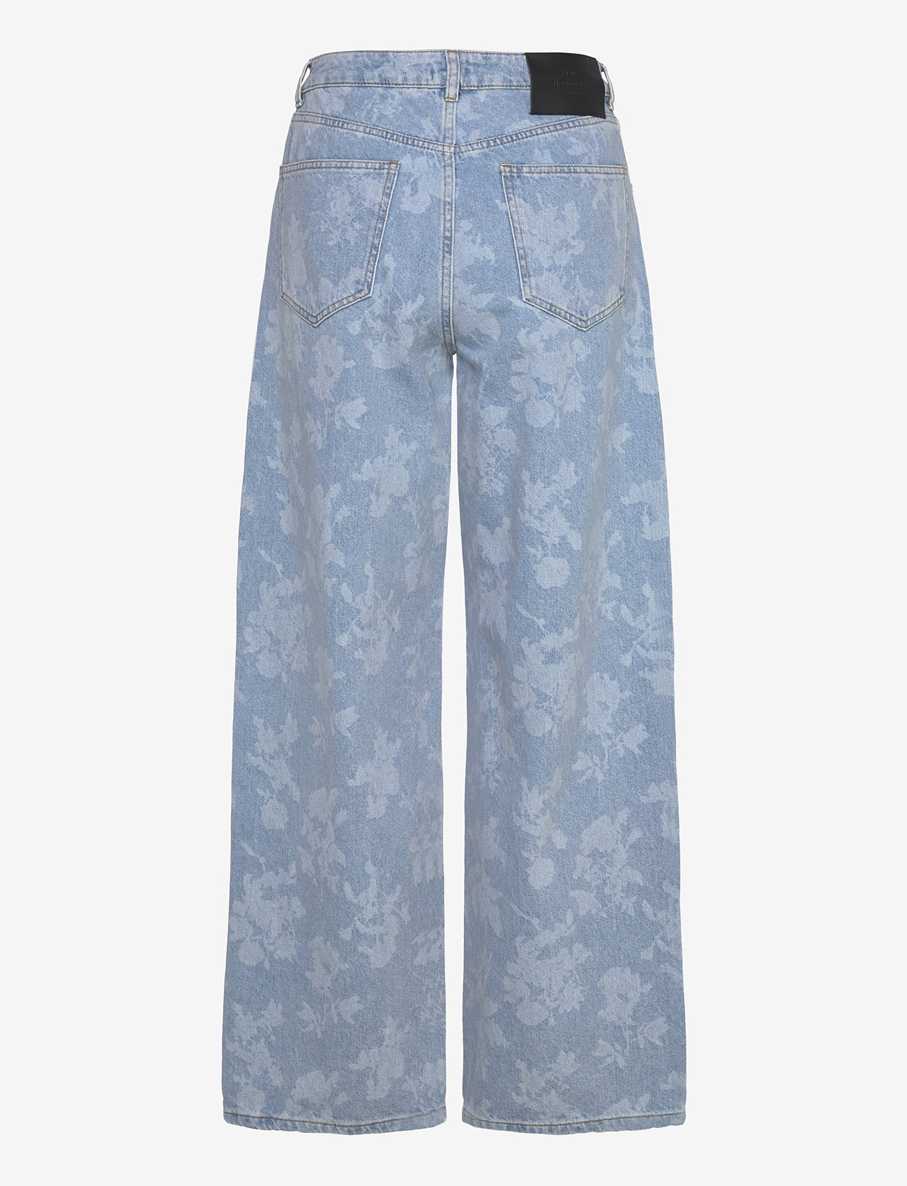 Mads Nørgaard - Art Denim Christel Jeans - light denim/ink flower aop - 1