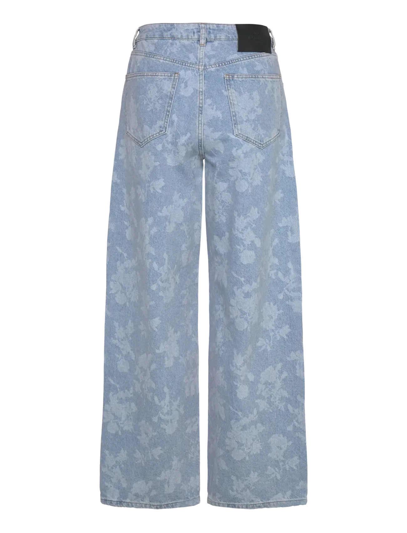 Mads Nørgaard - Art Denim Christel Jeans - light denim/ink flower aop - 1