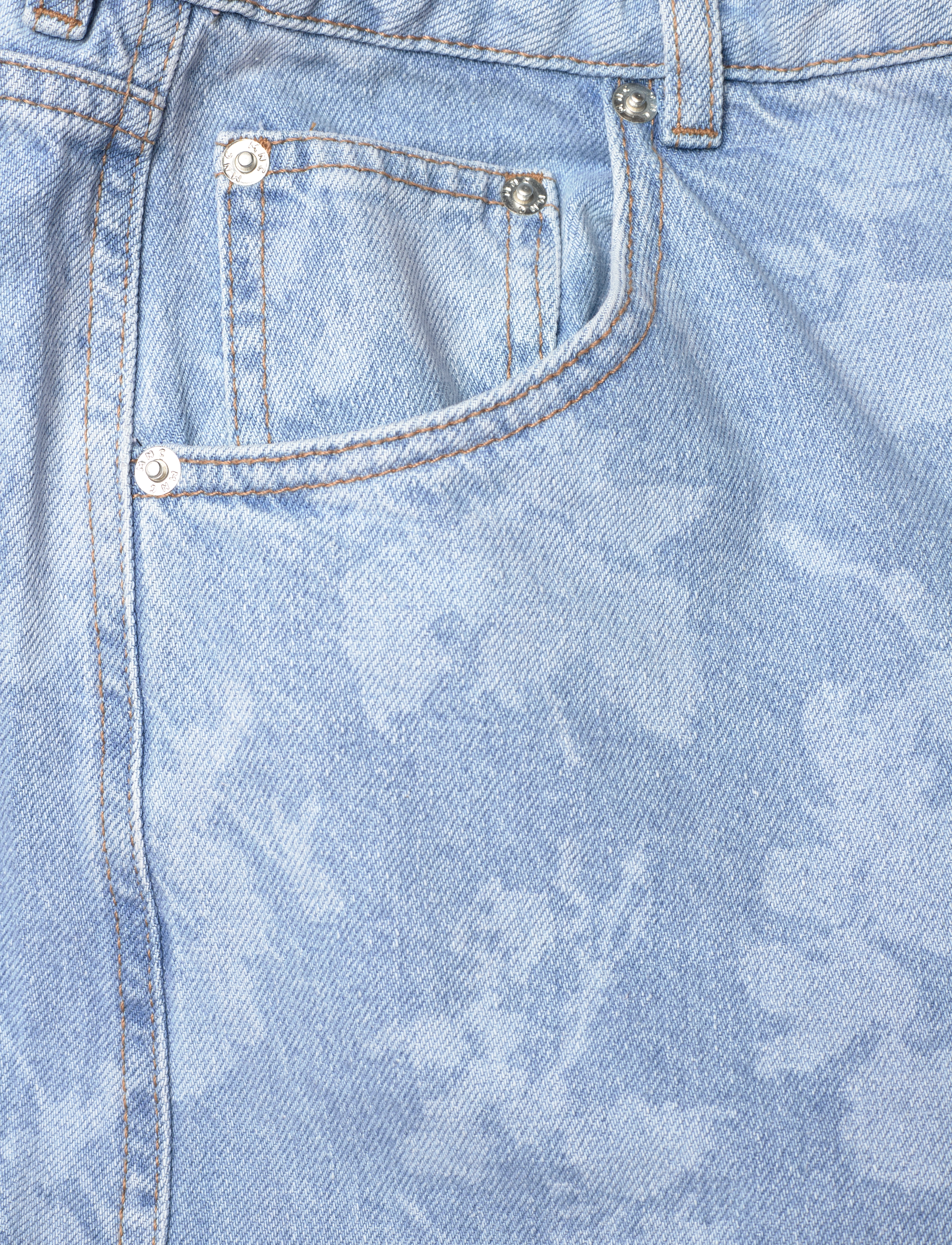 Mads Nørgaard - Art Denim Christel Jeans - light denim/ink flower aop - 2
