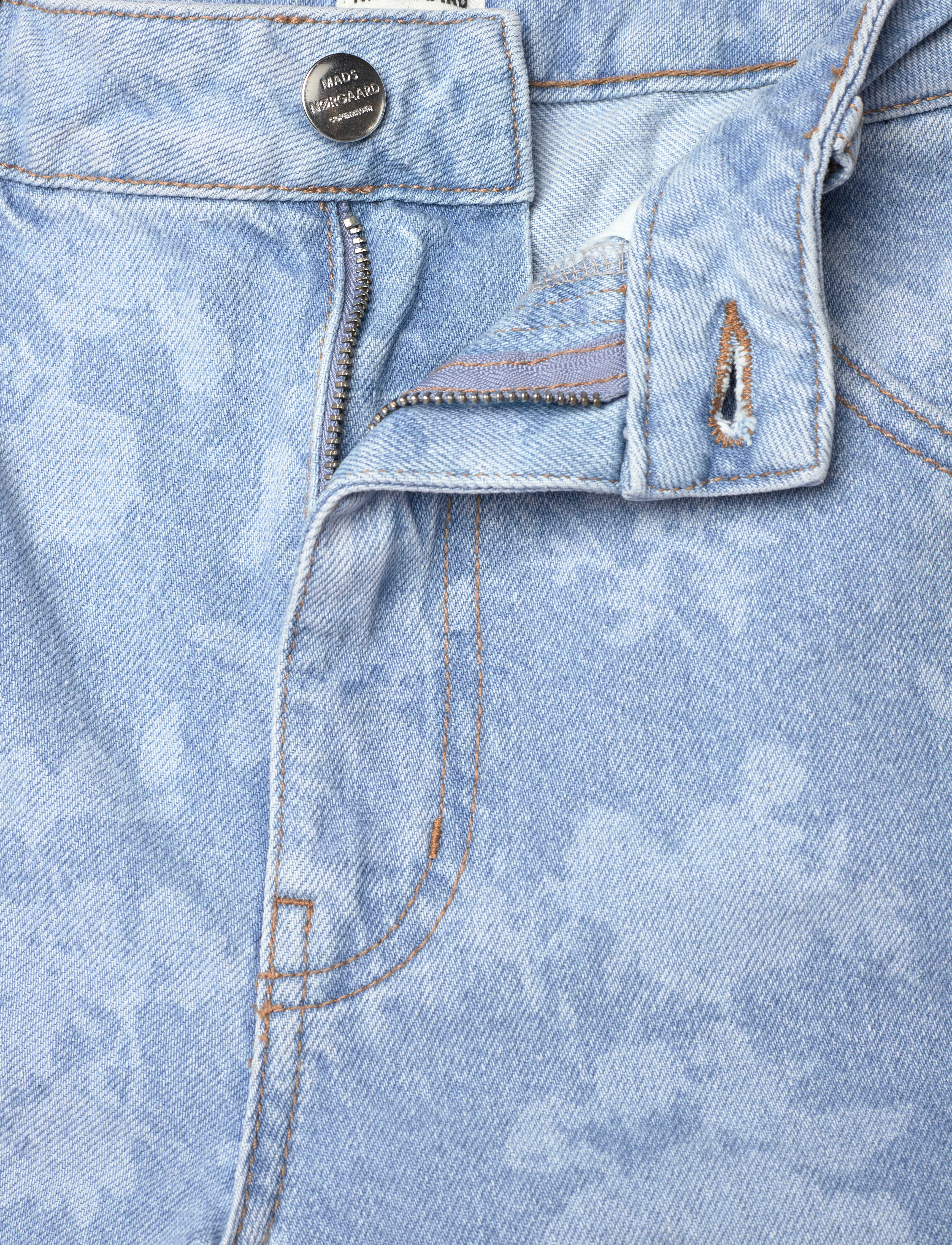 Mads Nørgaard - Art Denim Christel Jeans - light denim/ink flower aop - 3