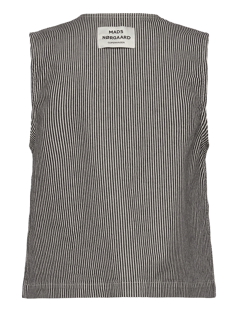 Mads Nørgaard - Hickory Punk Molly Vest - modetrends - black/white - 1