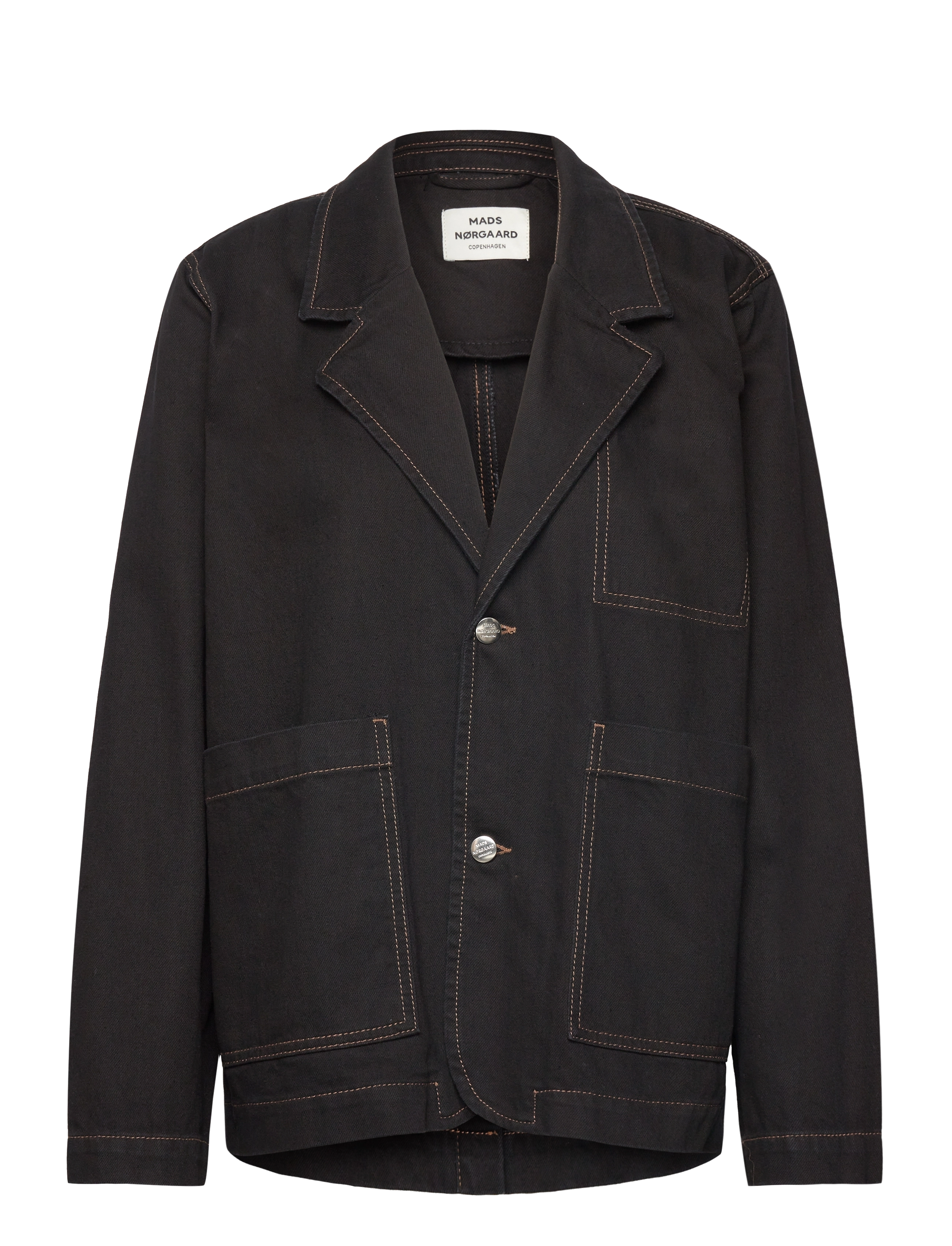 Mads Nørgaard Dyed Denim Denny Jacket, 36, Jackets, Schwarz - Light-summer Frauen