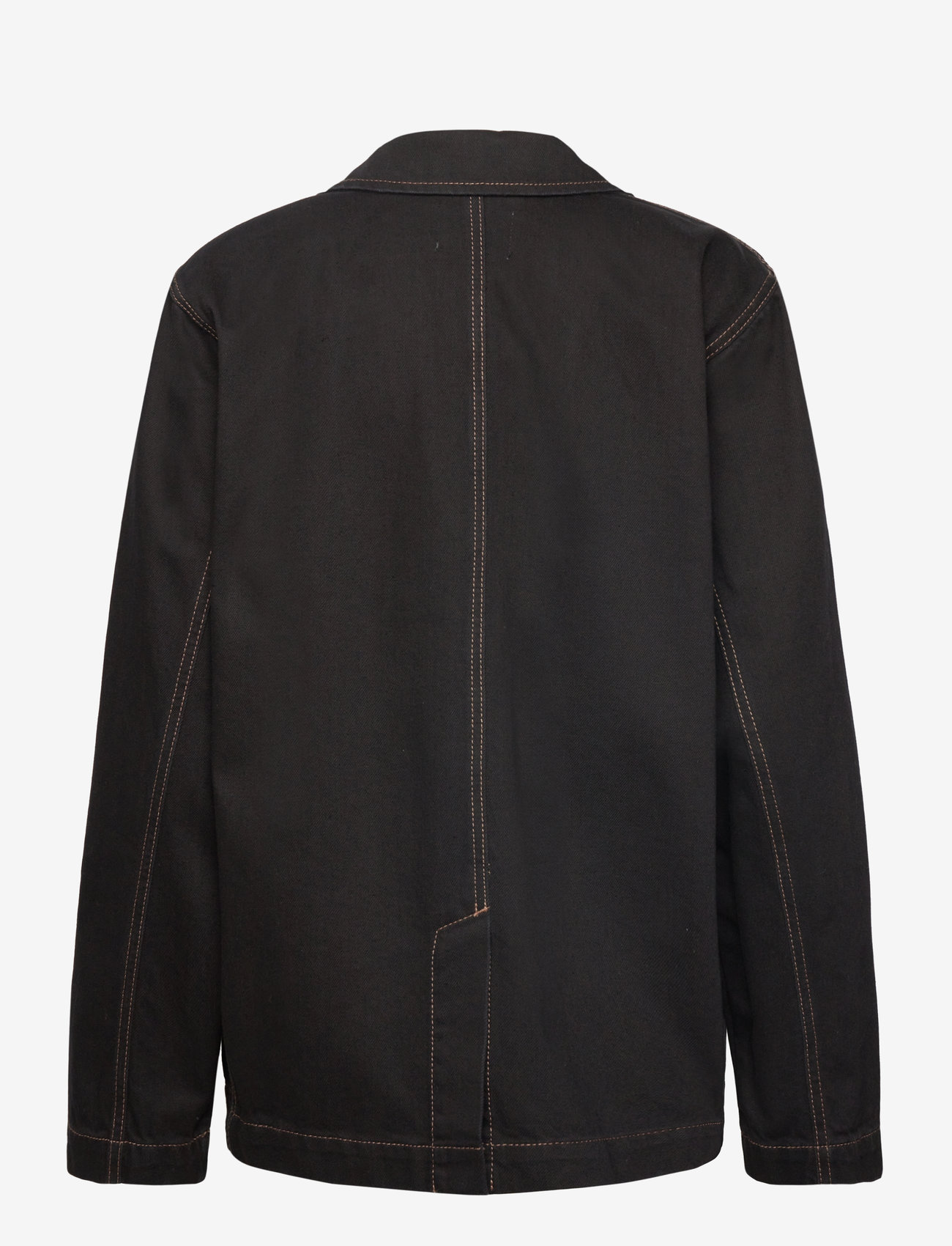 Mads Nørgaard - Dyed Denim Denny Jacket - efterårsjakker - black - 1