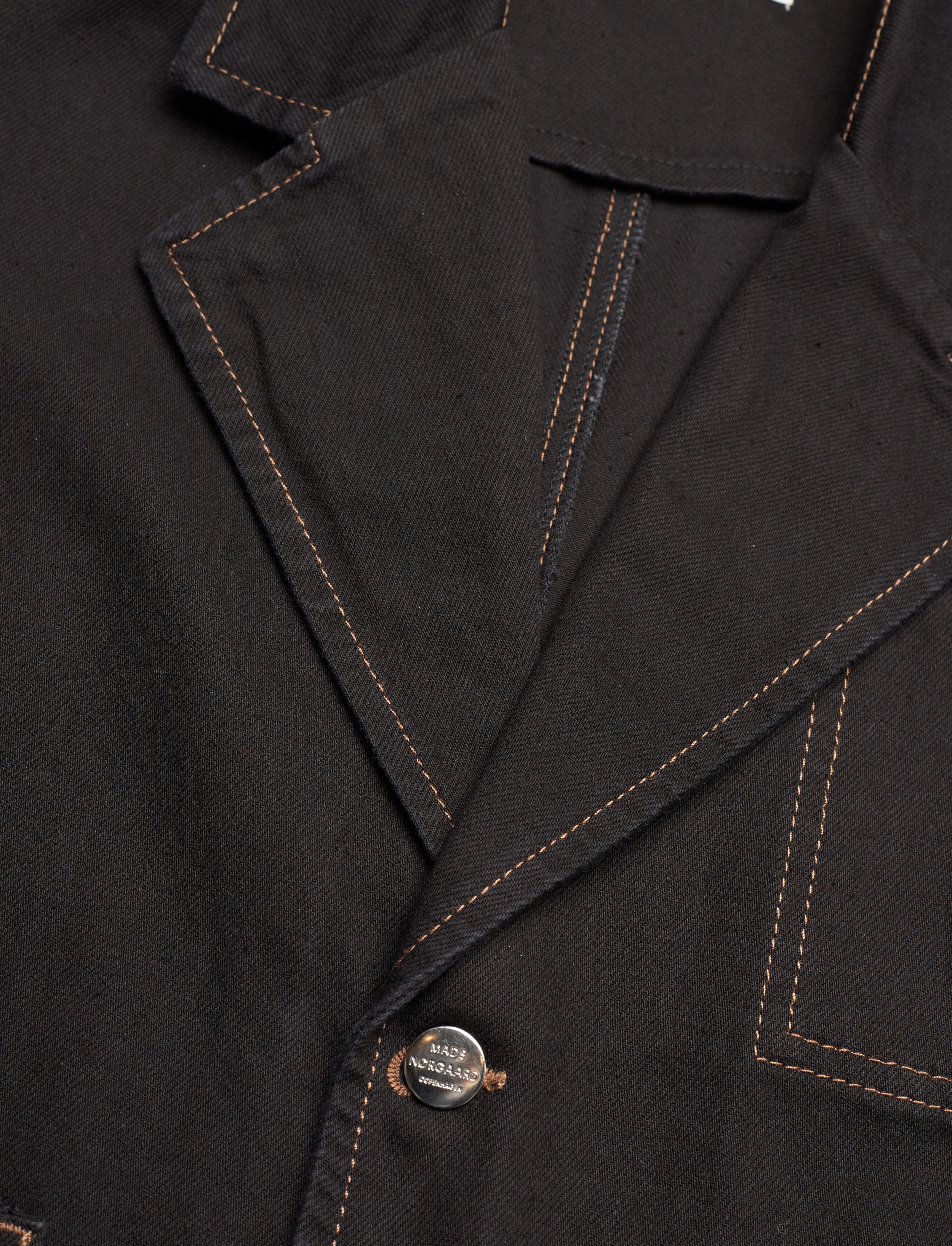 Mads Nørgaard - Dyed Denim Denny Jacket - frühlingsjacken - black - 2