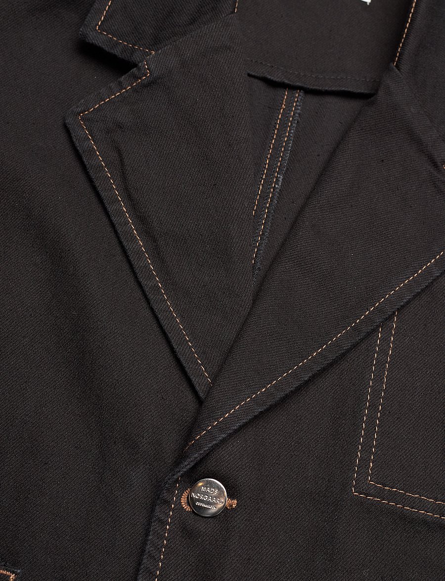 Mads Nørgaard - Dyed Denim Denny Jacket - frühlingsjacken - black - 2