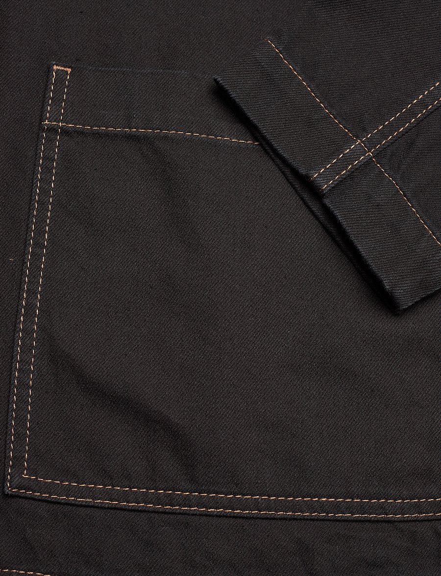 Mads Nørgaard - Dyed Denim Denny Jacket - frühlingsjacken - black - 3