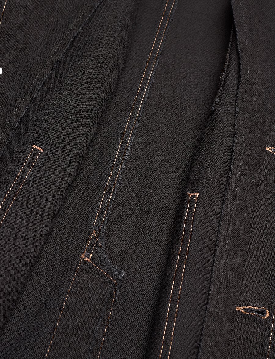Mads Nørgaard - Dyed Denim Denny Jacket - frühlingsjacken - black - 4