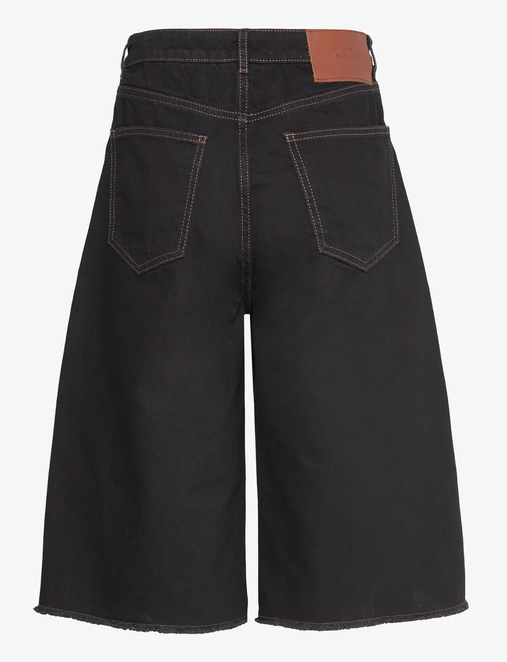 Mads Nørgaard - Dyed Denim Robyn Shorts - jeansshorts - black - 1