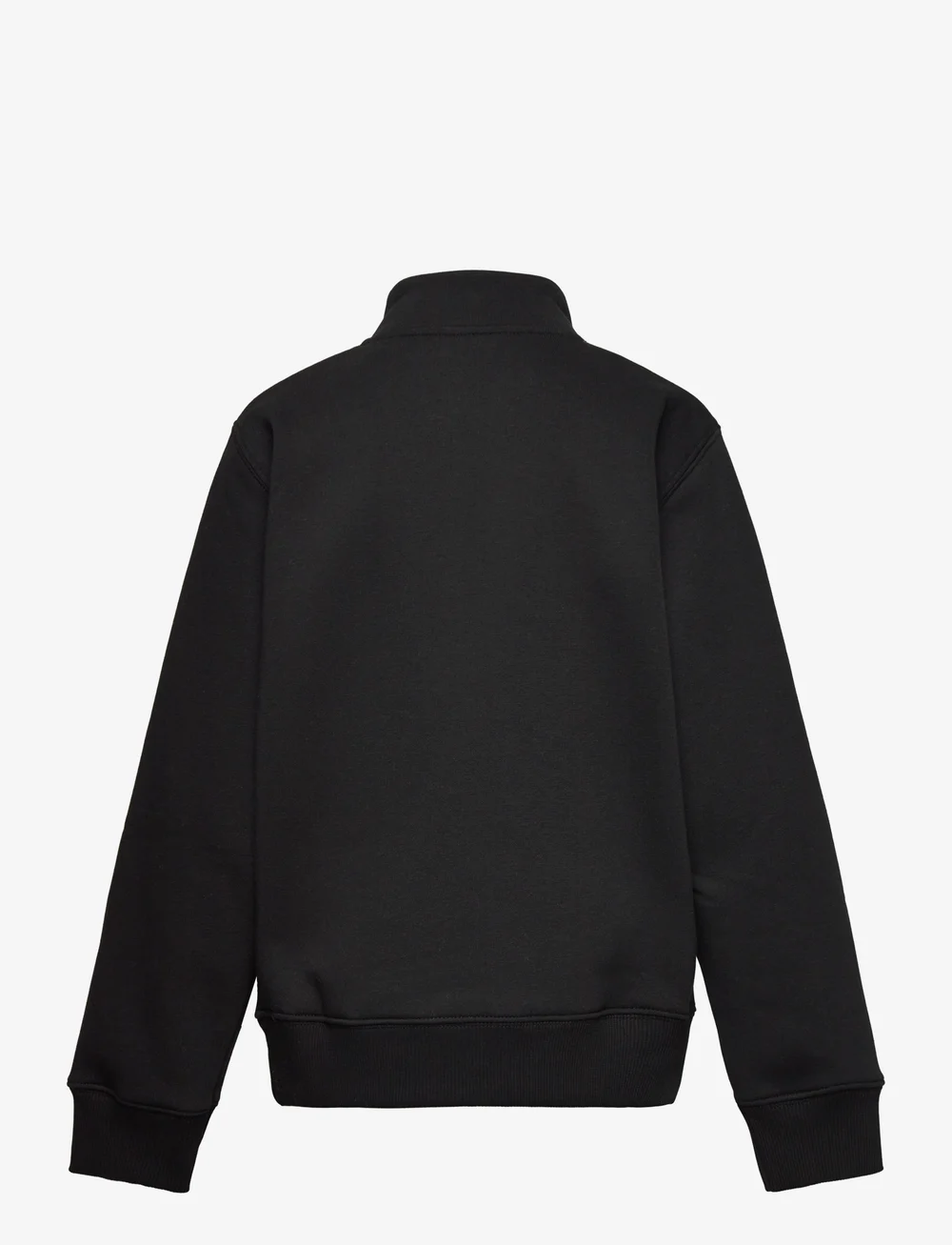 Mads Nørgaard - Mix Sweat Crewie Half Zip Sweatshirt - peysur - jet black - 1
