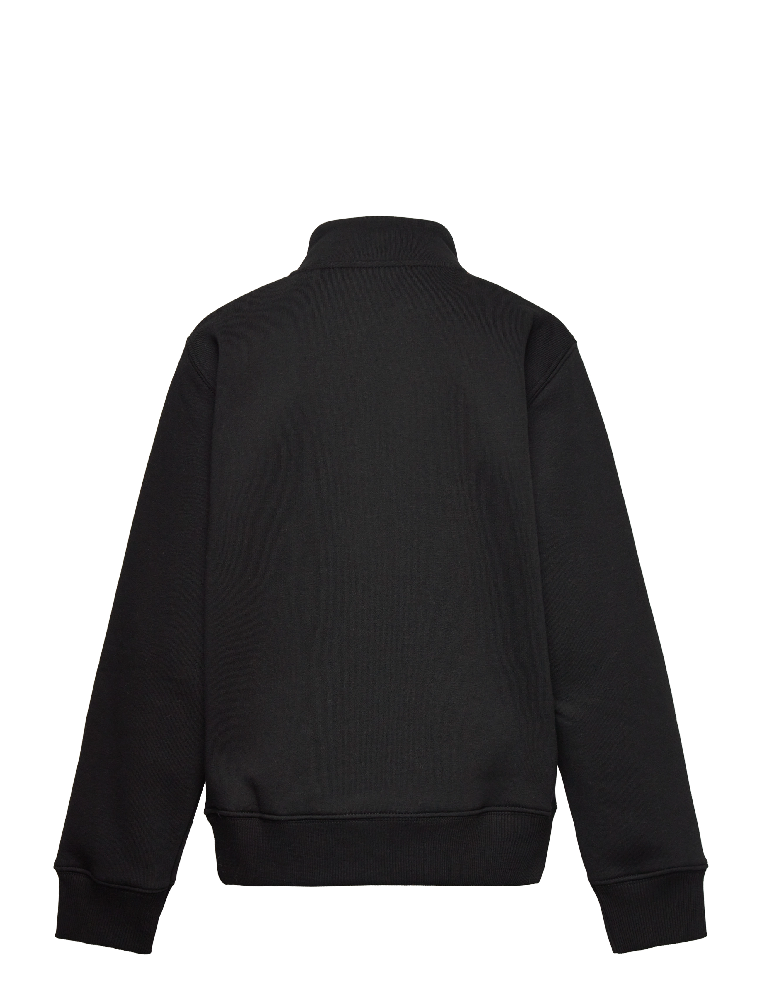 Mads Nørgaard - Mix Sweat Crewie Half Zip Sweatshirt - jet black - 1
