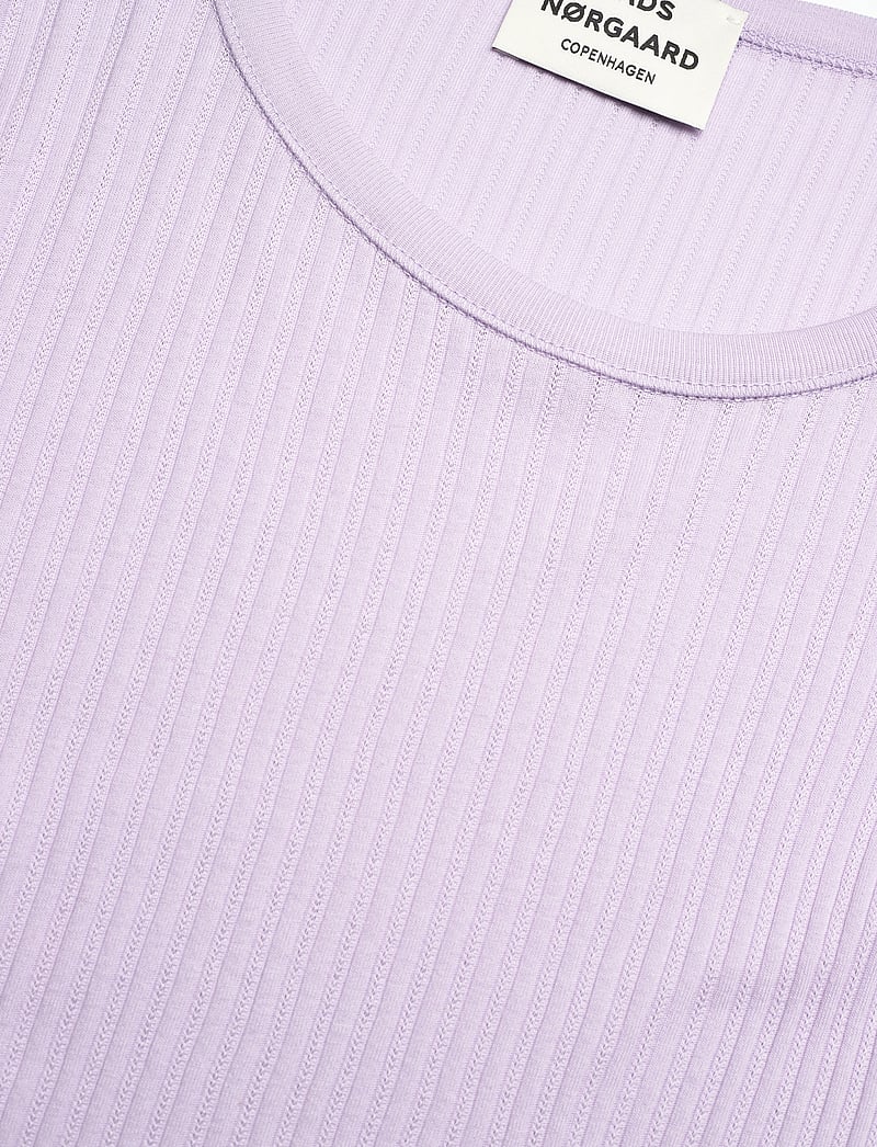 Mads Nørgaard - Pointella Troja Tee LS - långärmade toppar - orchid petal - 2