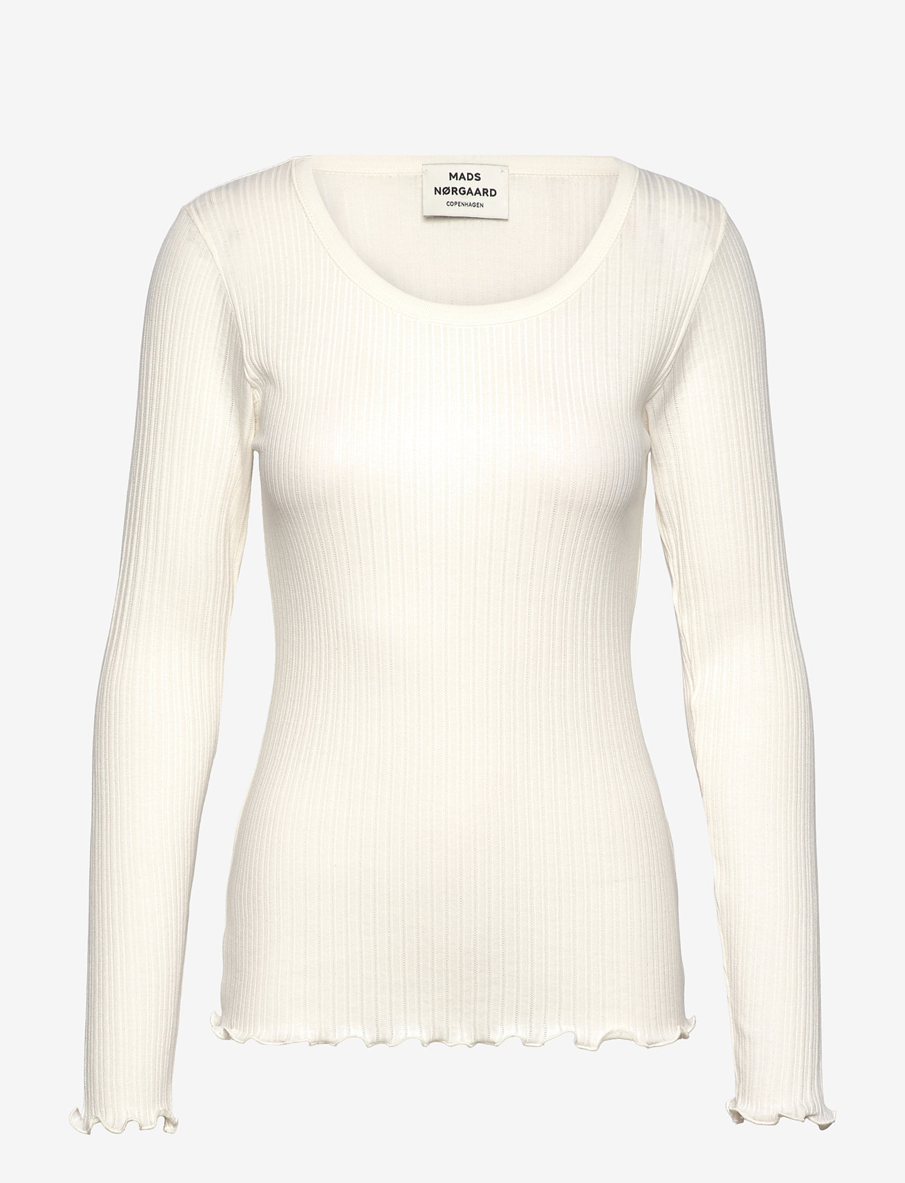 Mads Nørgaard - Pointella Troja Tee LS - vanilla ice - 0
