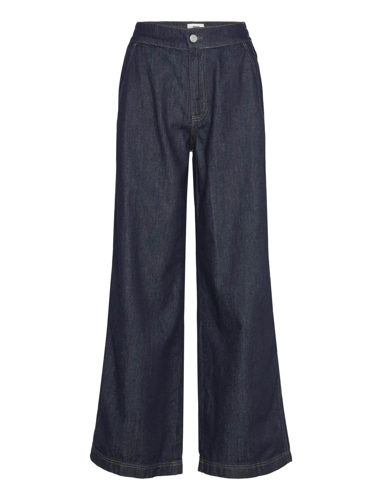 Mads Nørgaard Cosy Denim Sotem Pants - Transitional Layering - DARK INDIGO / blue