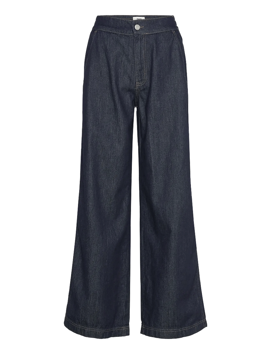 Mads Nørgaard - Cosy Denim Sotem Pants - dark indigo - 0