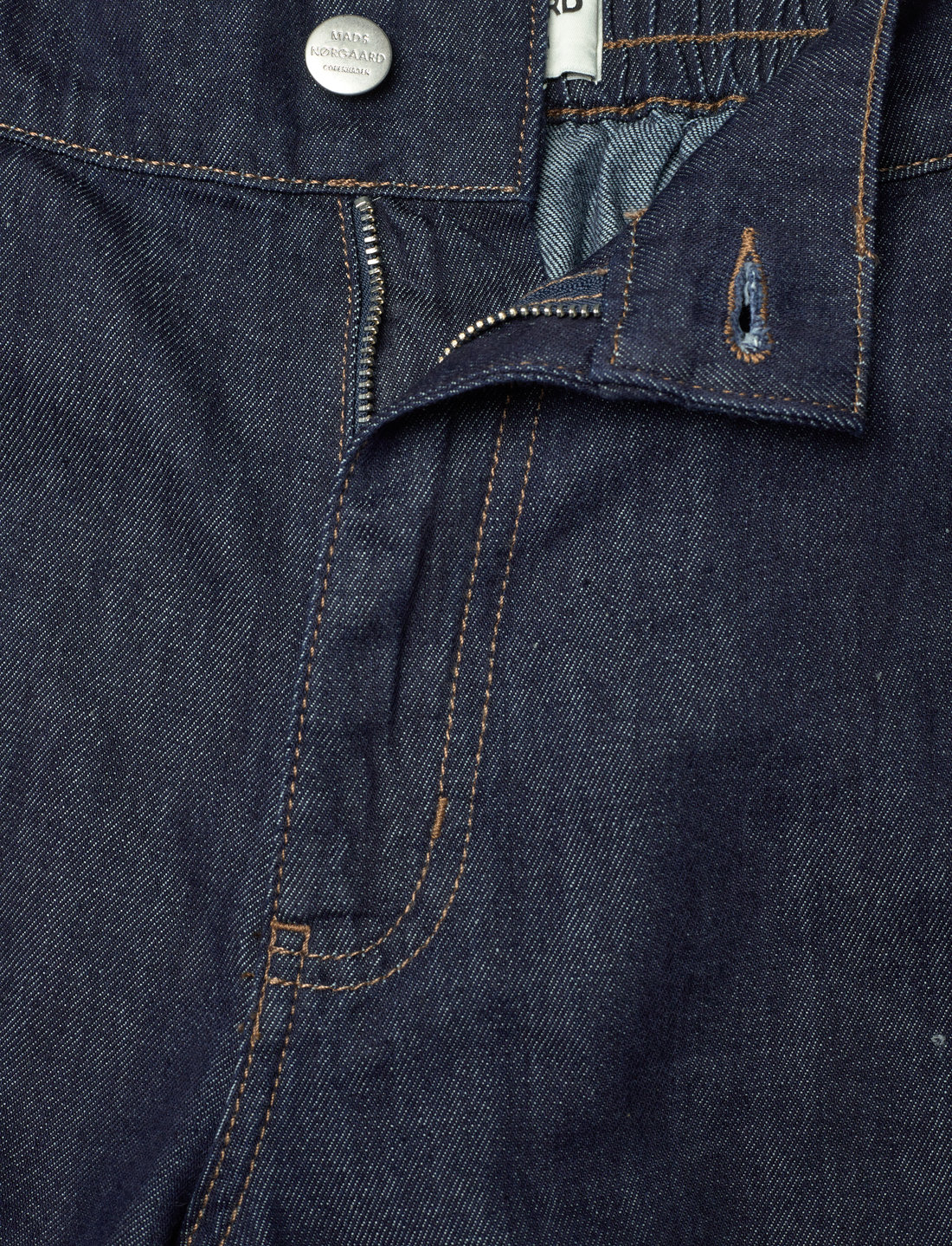 Mads Nørgaard - Cosy Denim Sotem Pants - straight jeans - dark indigo - 3